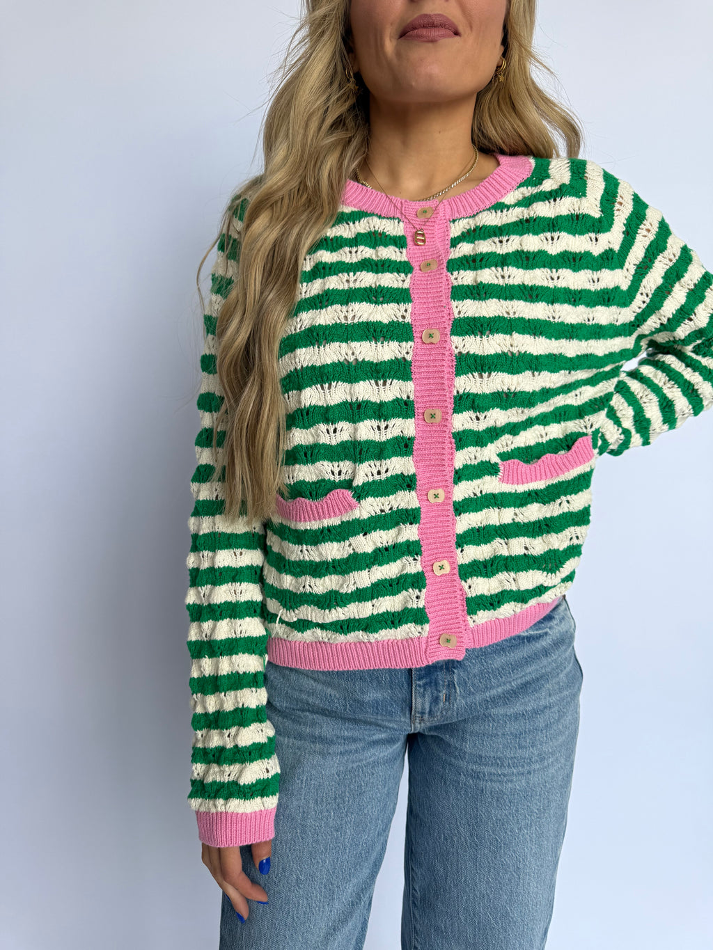 Harlow Wavy Stripe Knit Sweater