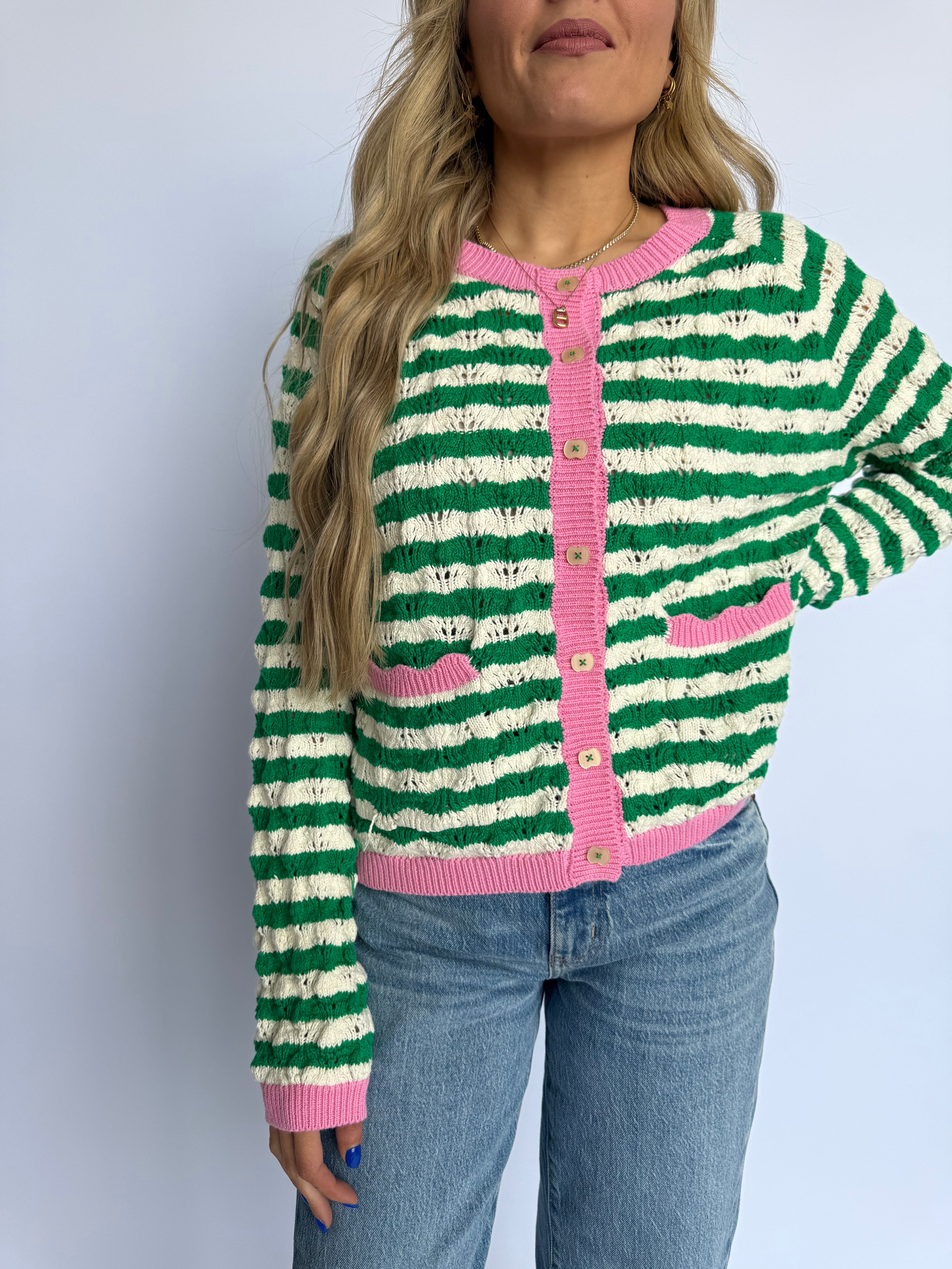 Harlow Wavy Stripe Knit Sweater