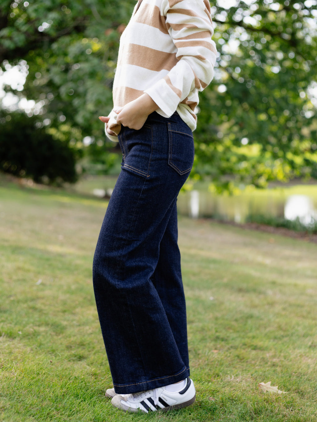 Valley Girl Wide Leg Ankle in RInse