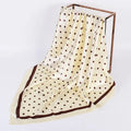 Solana Large Polka Dot Scarf in Ivory