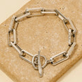 Ryser Toggle Chain Bracelet in Silver
