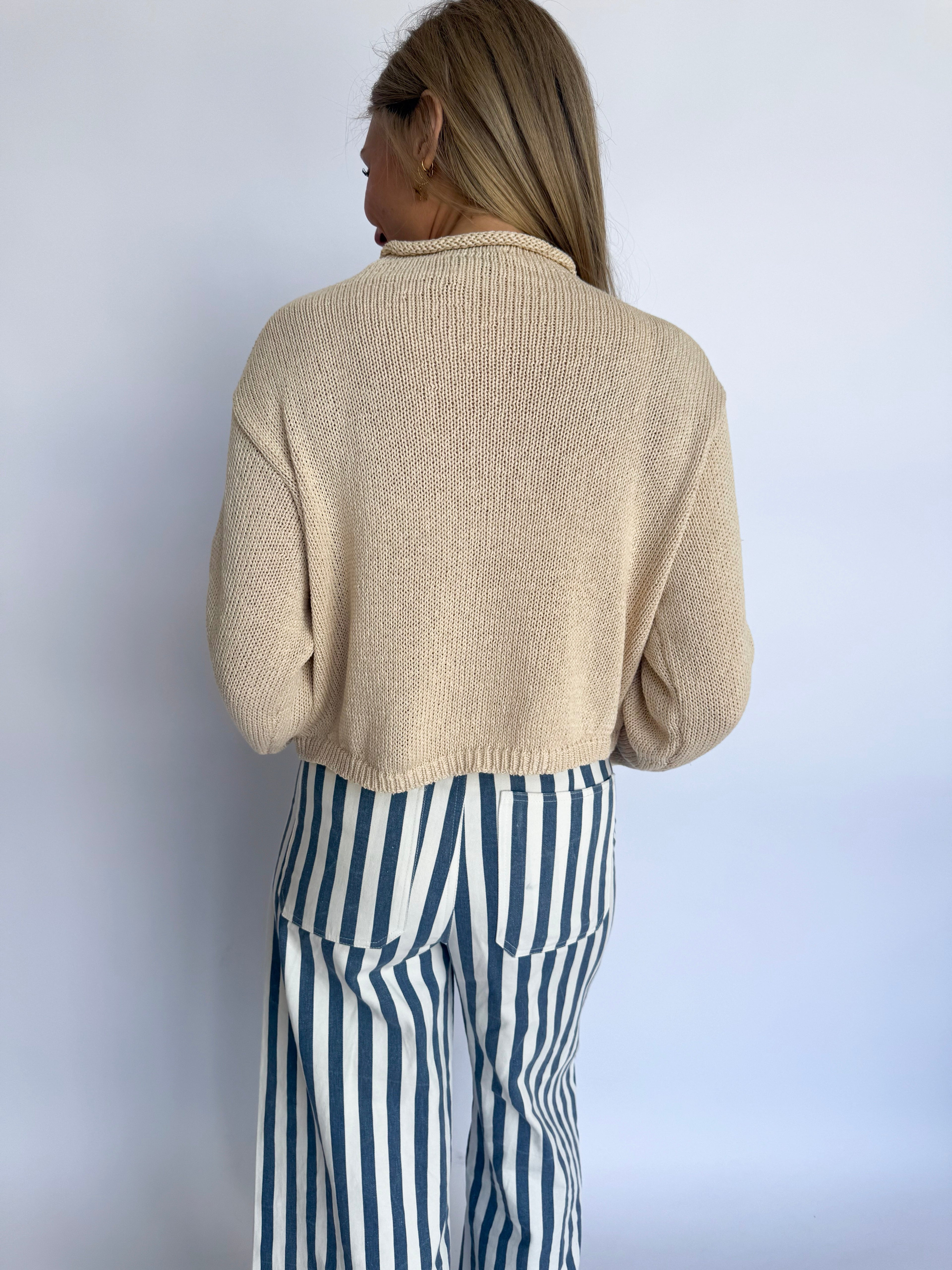 Lennox Knit Cardigan in Cream