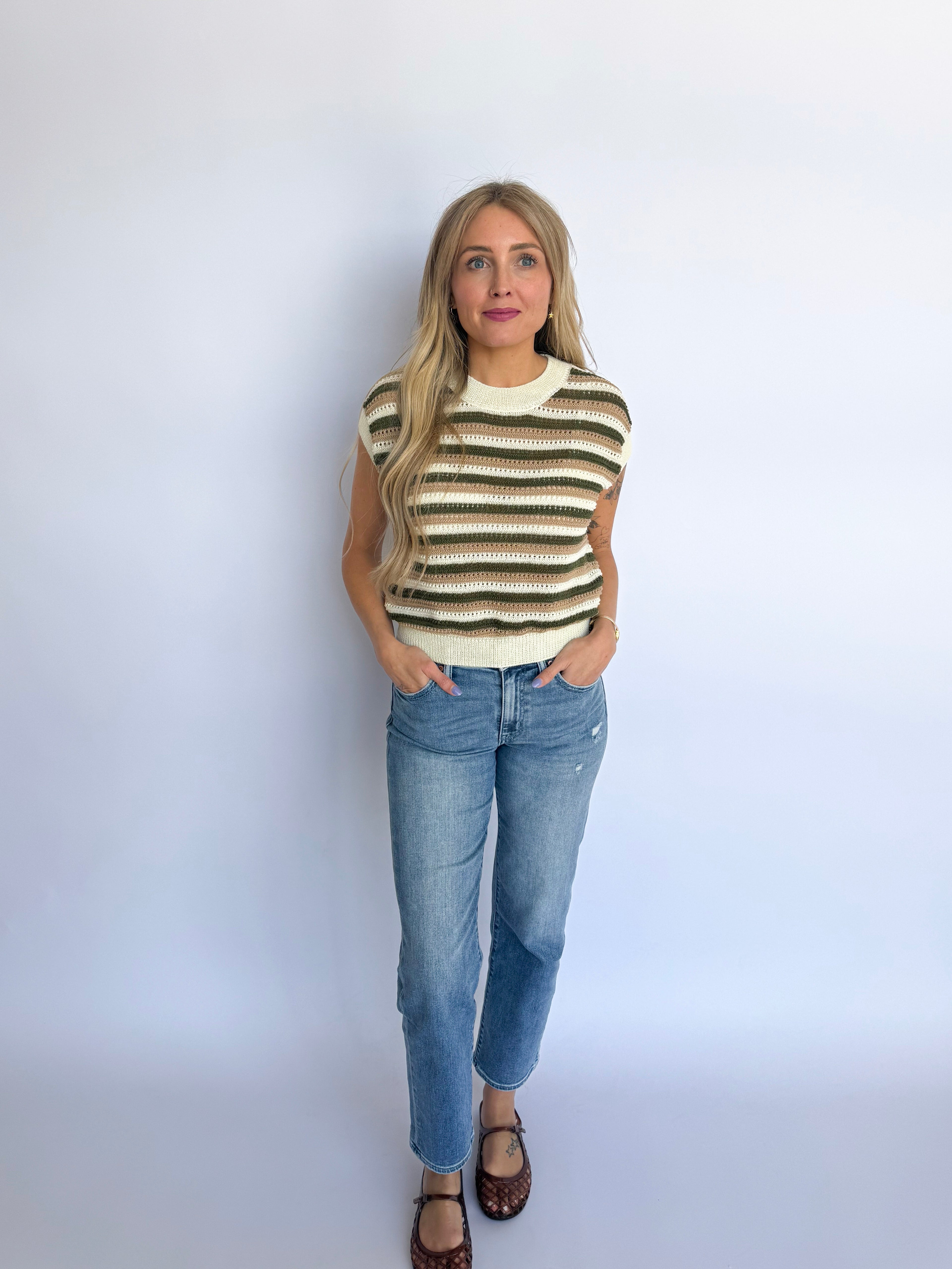 Dover Stripe Sweater
