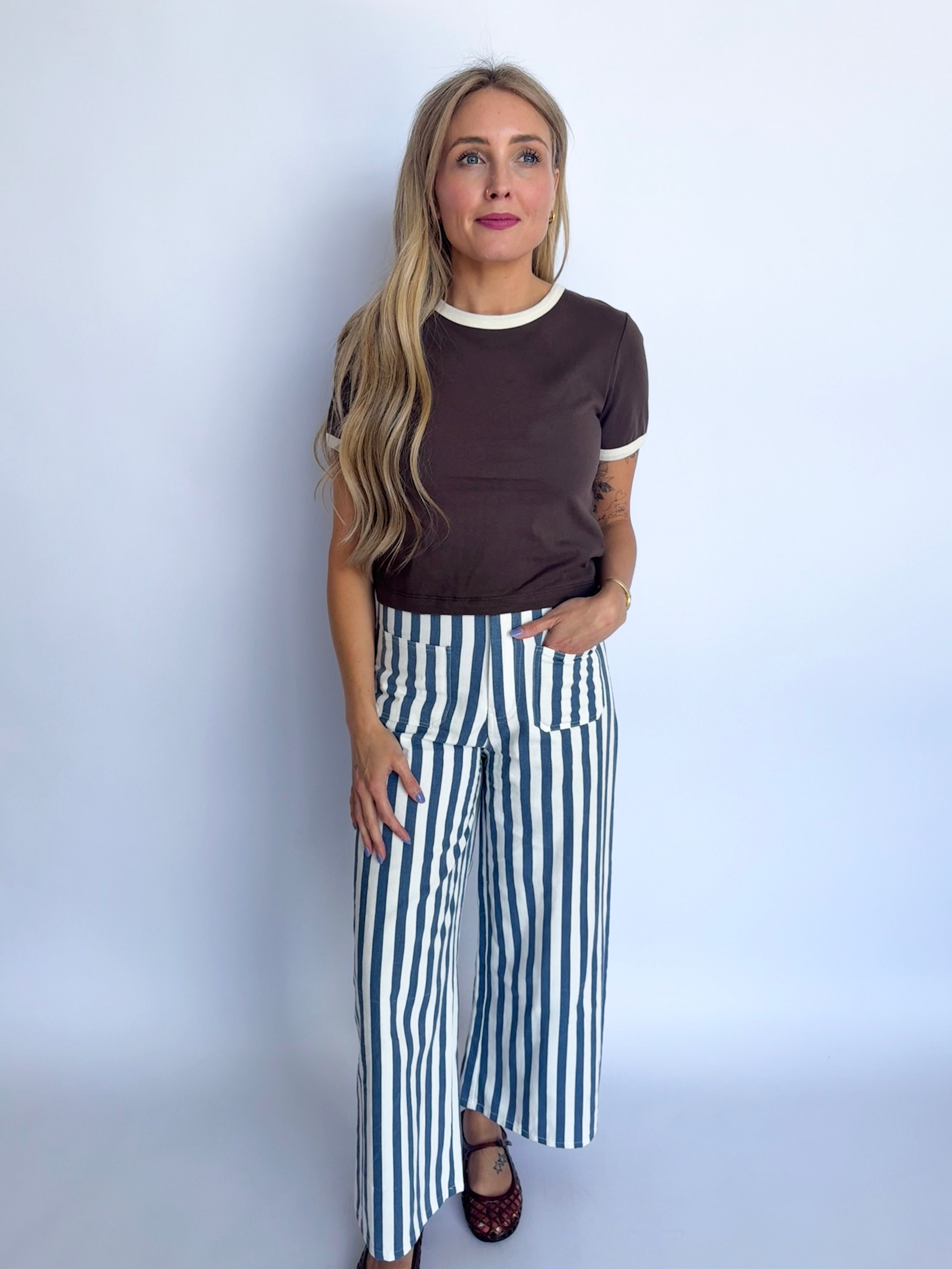 Solenne Ringer Tee in Espresso