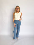 Alexandra High Wide Embroidered Jeans