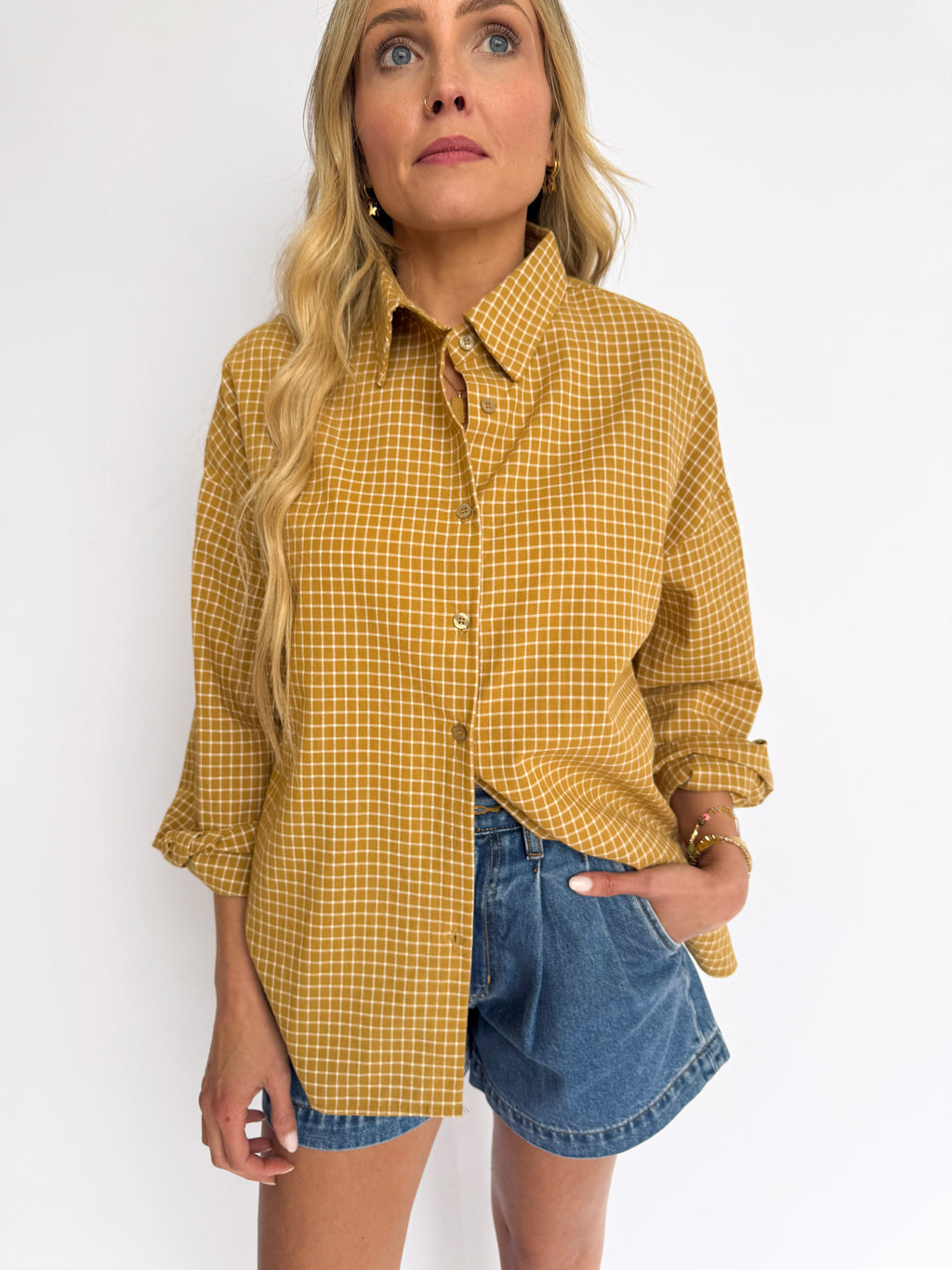 Ardis Oversized Check Shirt