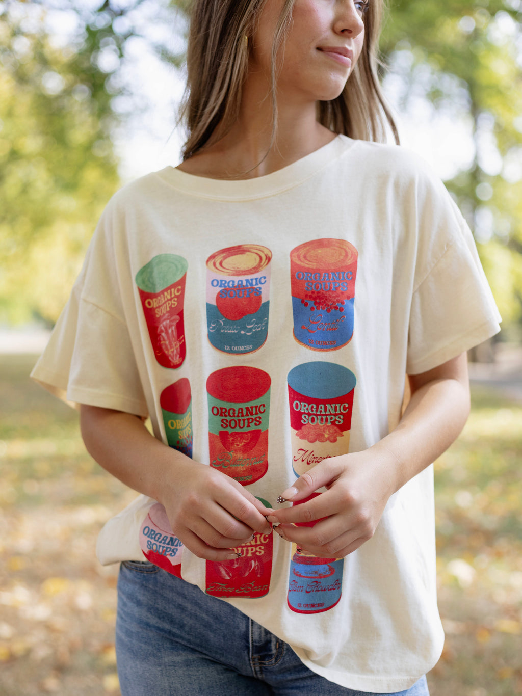 Eva Soup Cans Tee