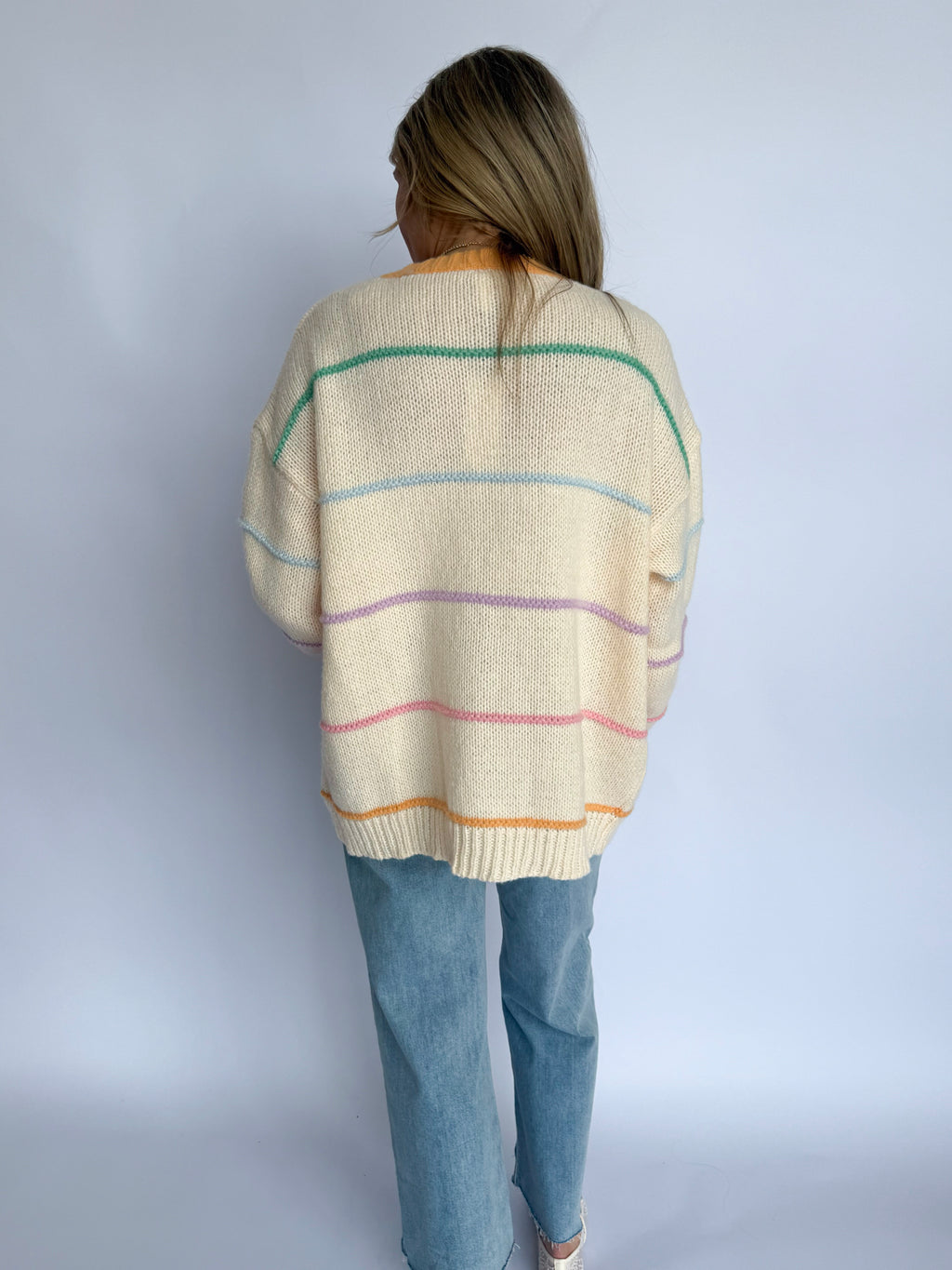 Milena Multicolor Stripe Cardigan