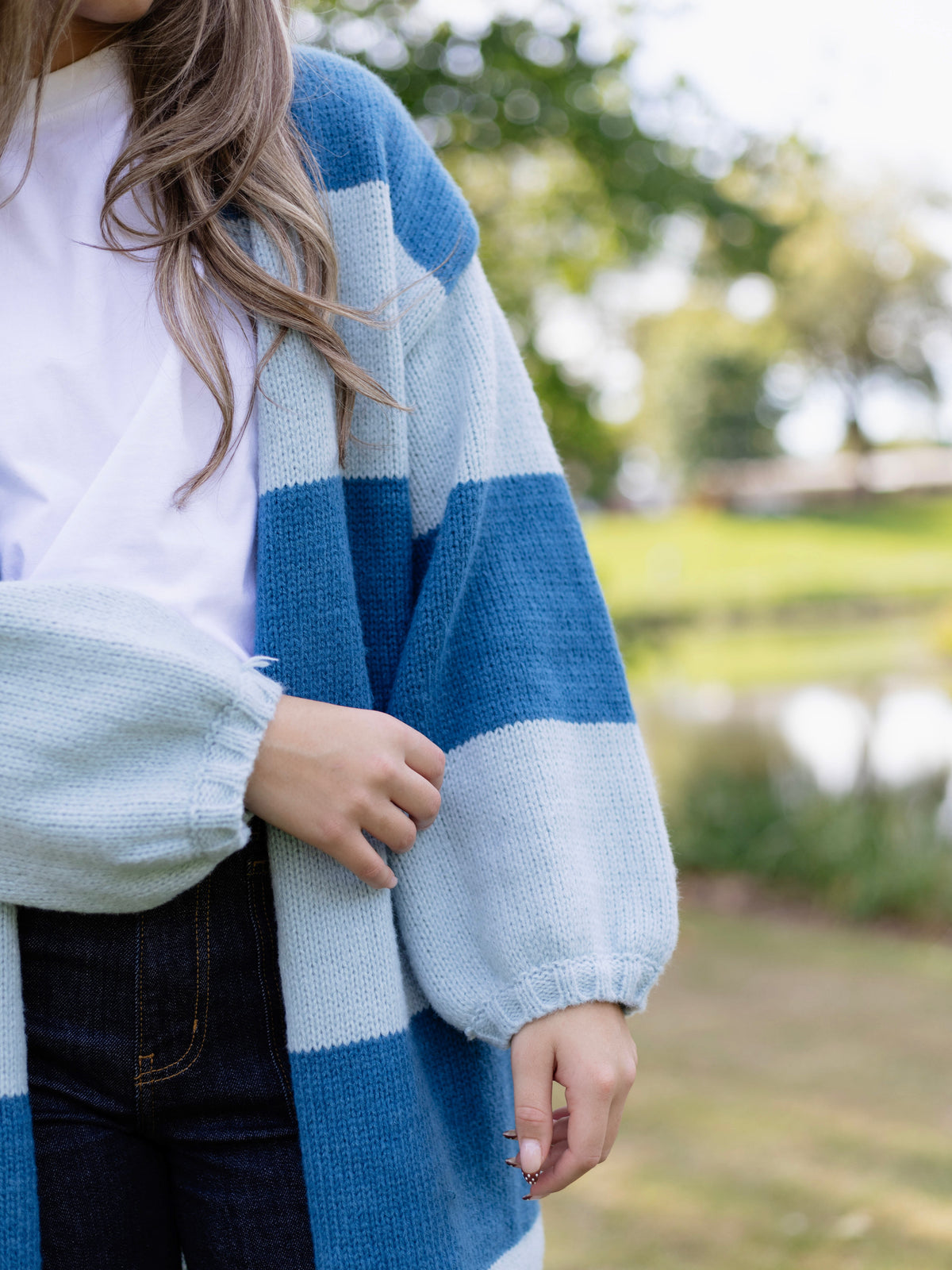 Magnolia Striped Duster Cardigan