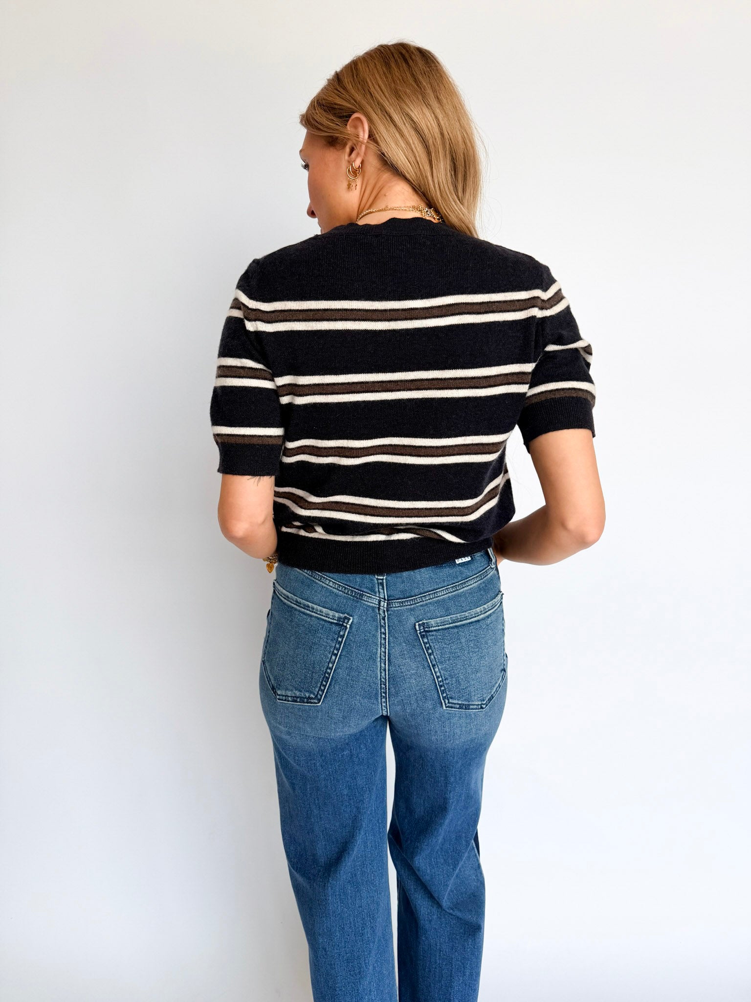 Ryann Short Sleeve Knit Top