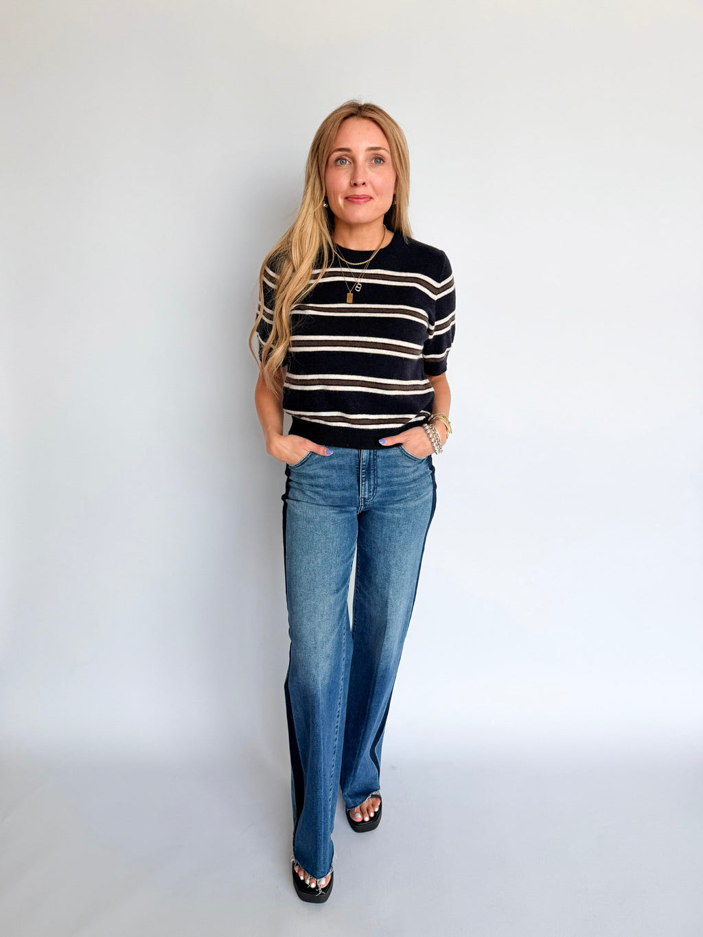 Ryann Short Sleeve Knit Top