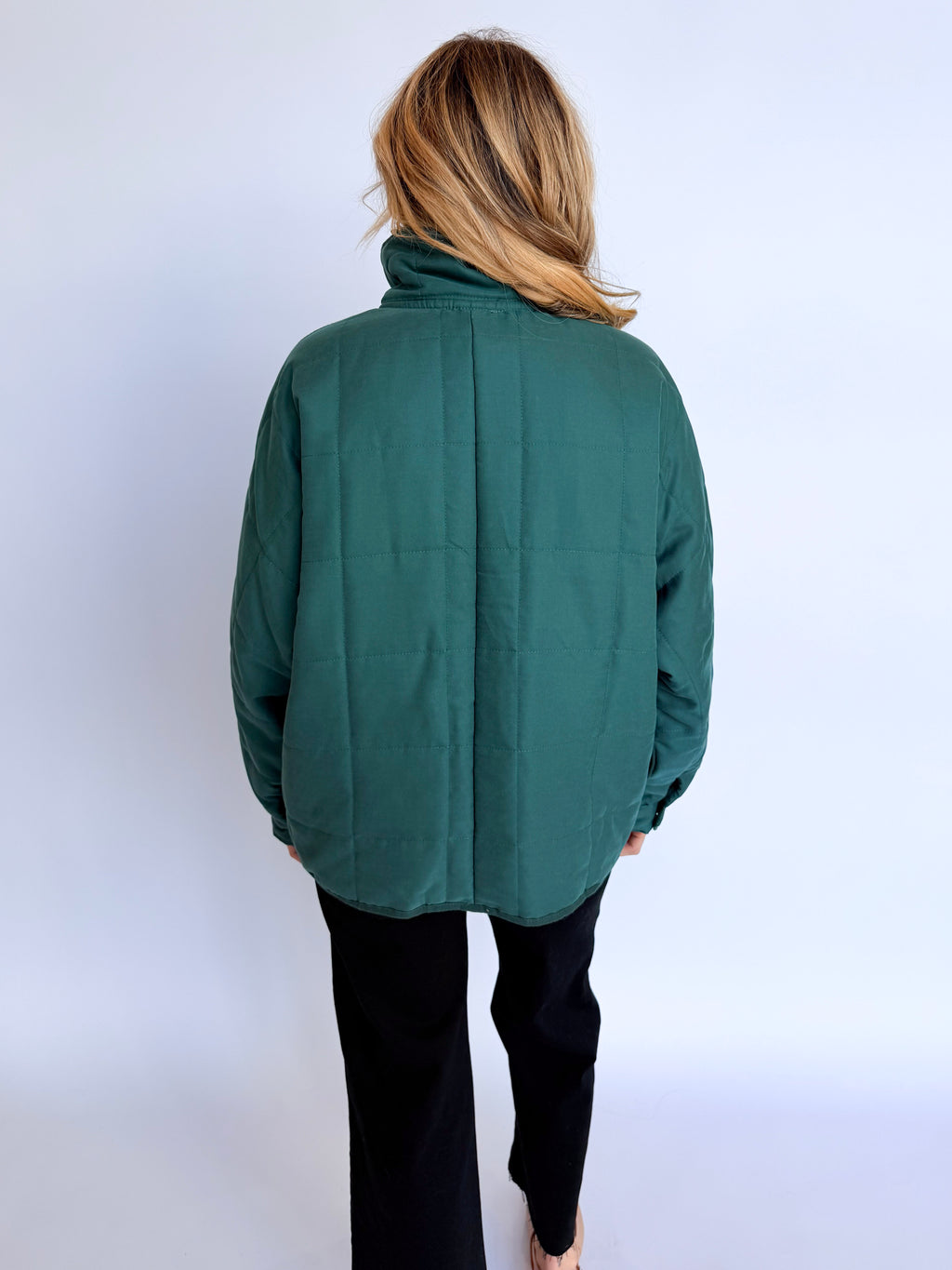 Freya Quilted Jacket in Teal