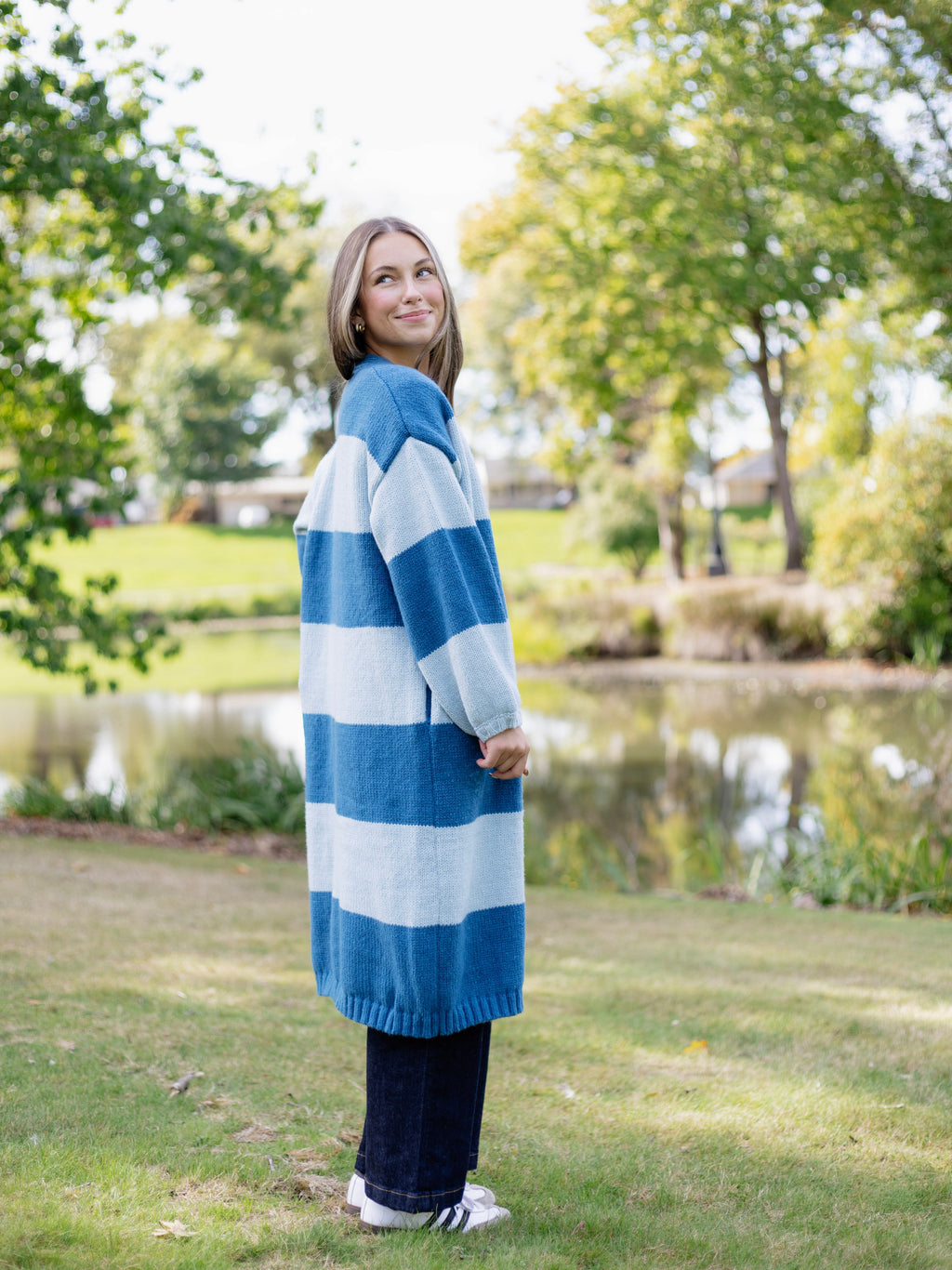 Magnolia Striped Duster Cardigan