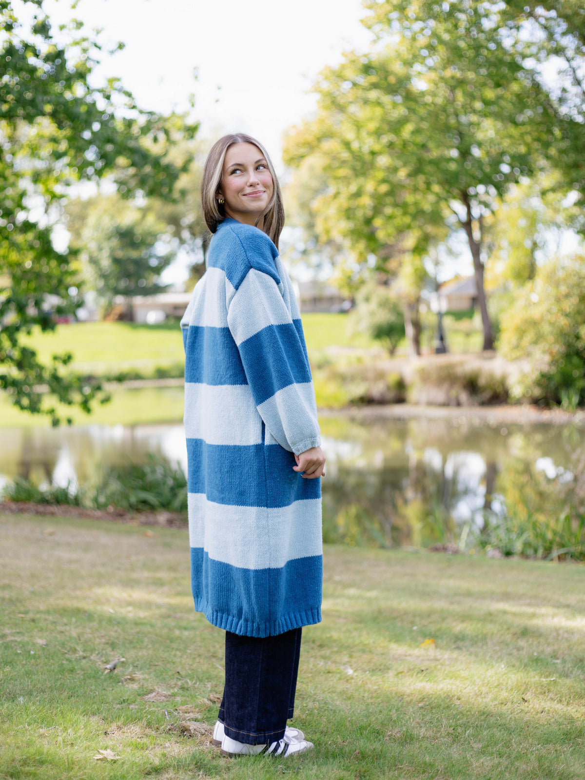 Magnolia Striped Duster Cardigan
