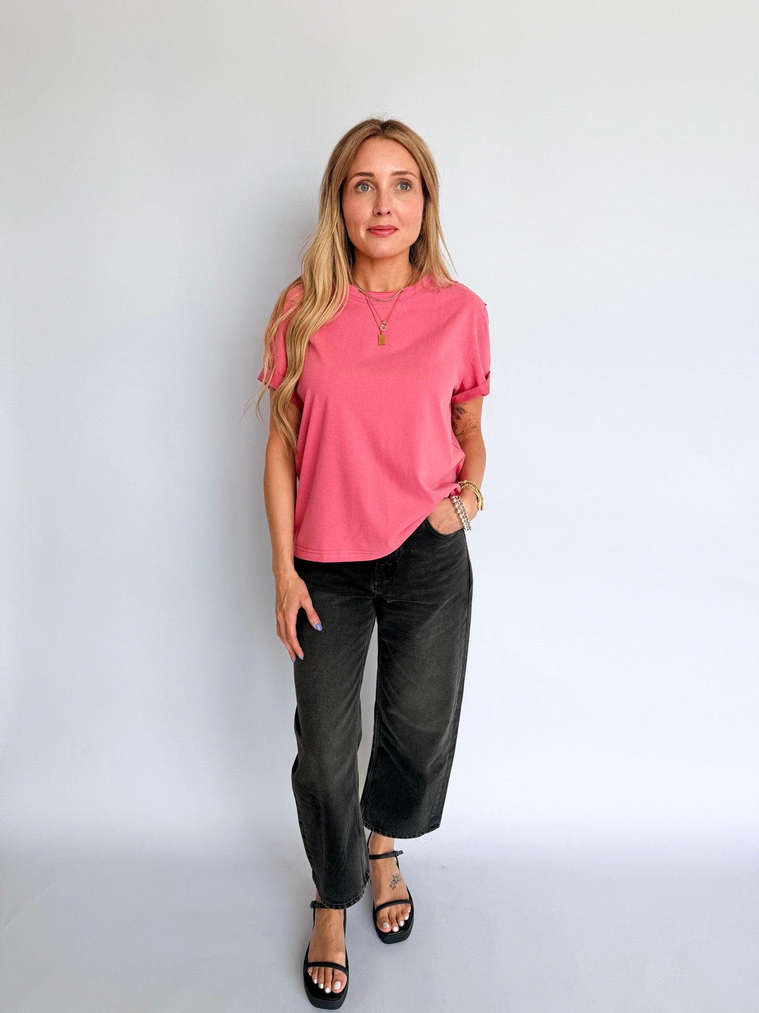 Mali Baby Tee in Rose