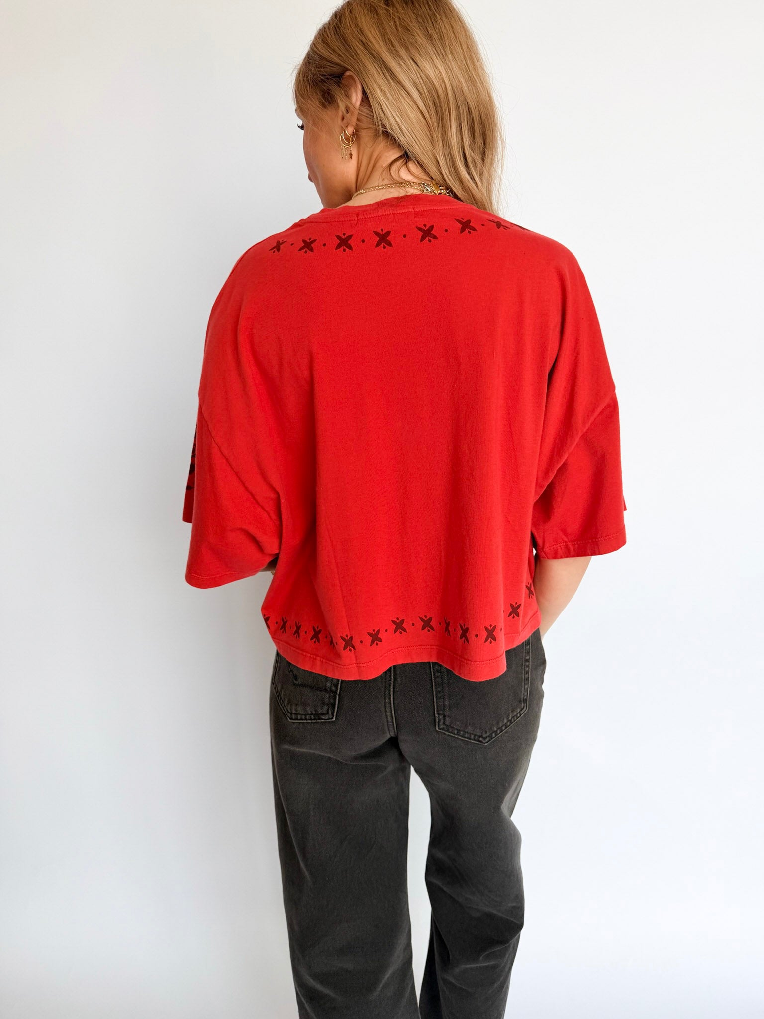 Sophia Vintage Floral Cropped Tee