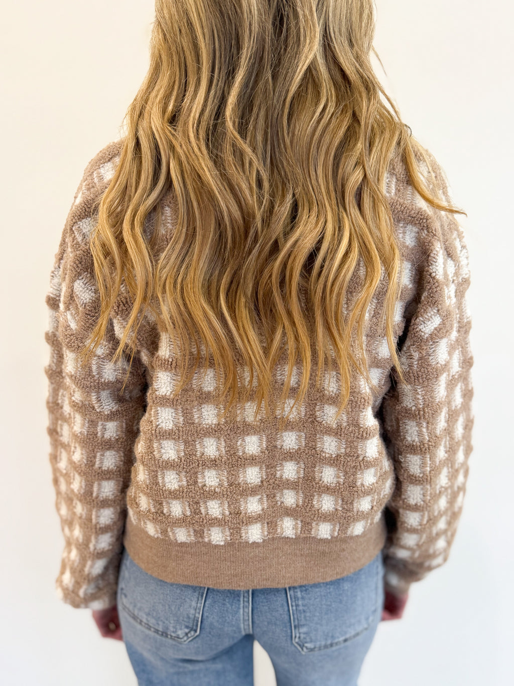Dori Cropped Cardigan in Taupe