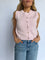 Iskra Button Up Sleeveless Cardigan in Soft Pink