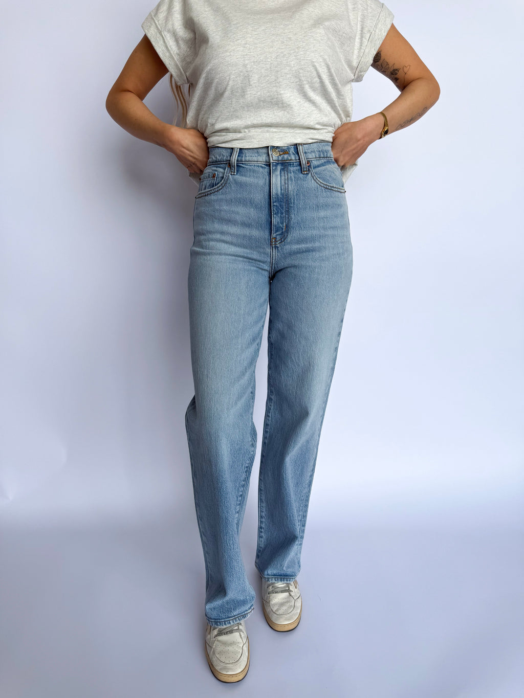 Ella High Rise Straight Leg Jeans