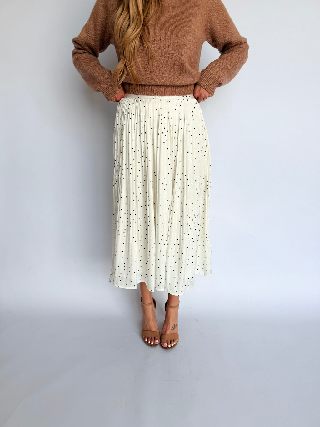 Letters Home Pleated Maxi Skirt