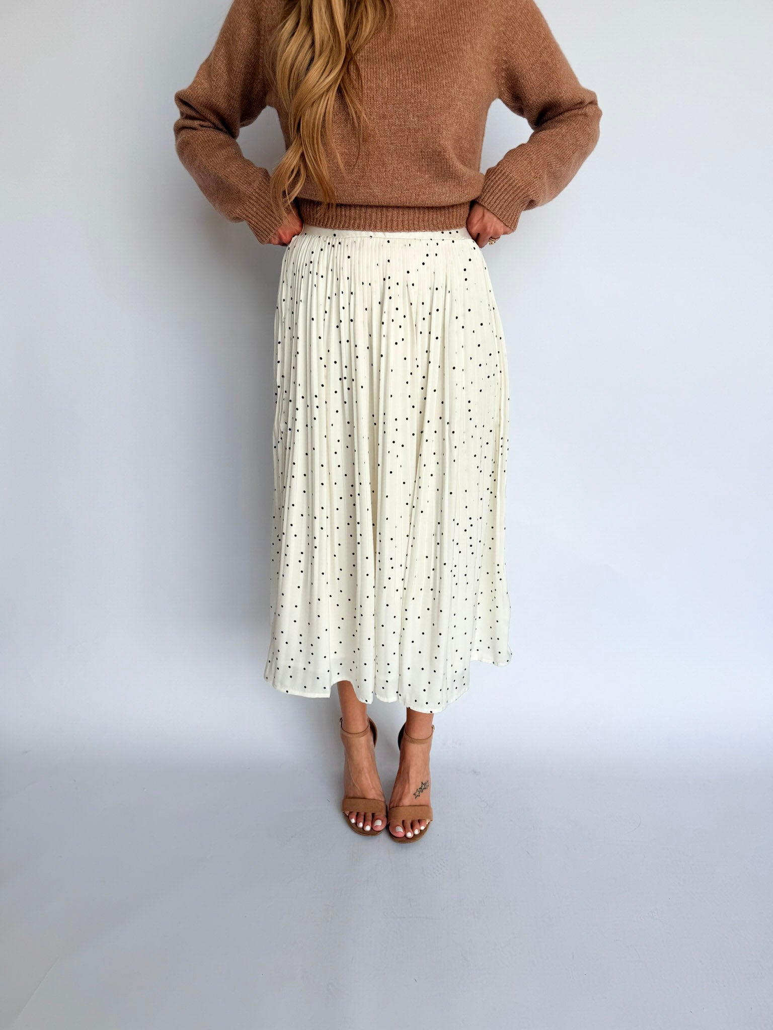 Letters Home Pleated Maxi Skirt