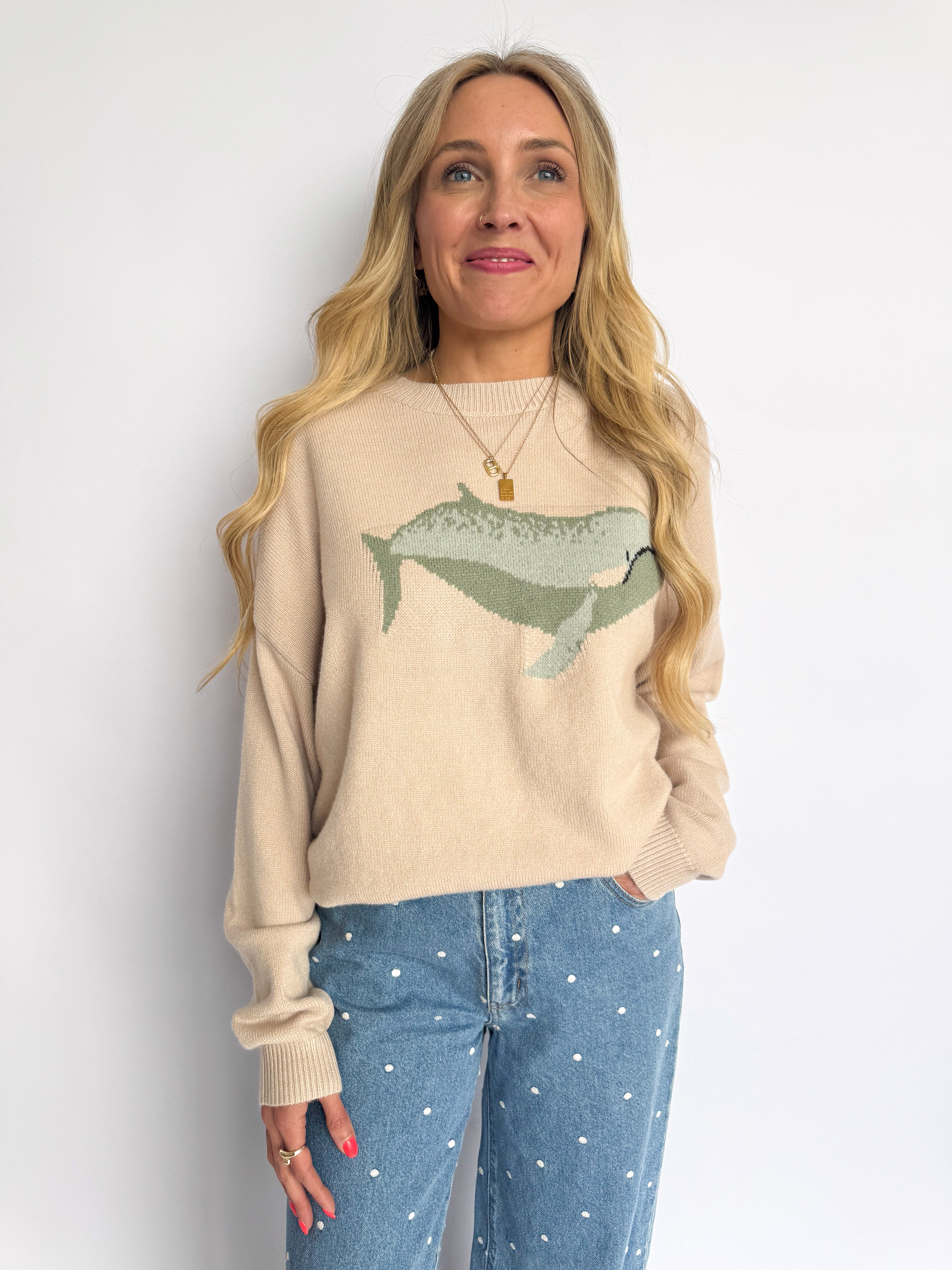 Delphine Whale Knit Sweater