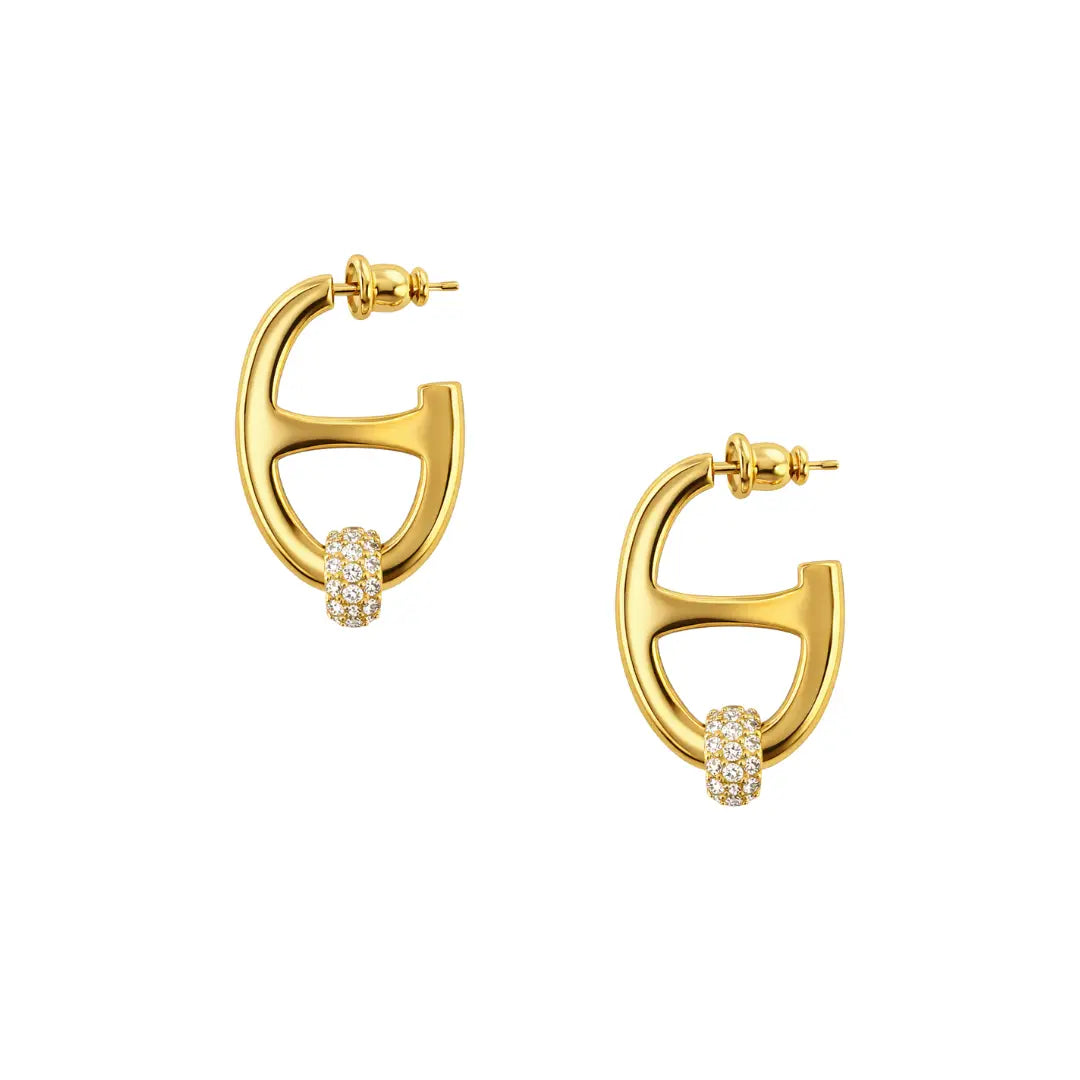 Sahira Nova Pave Hoops