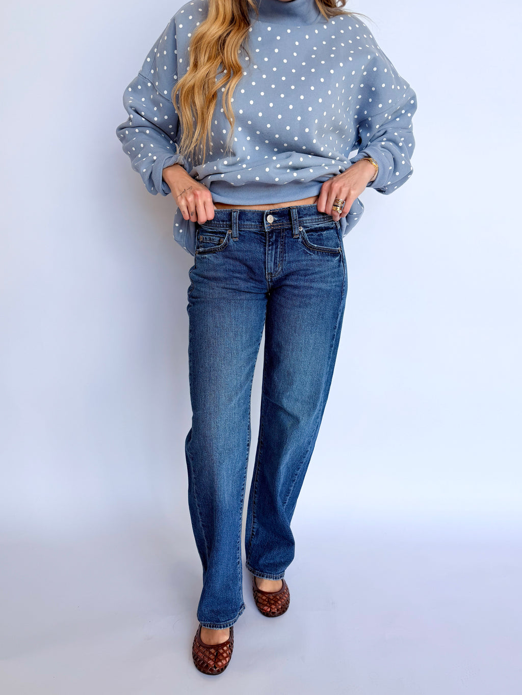 Replay Low Rise V-Waist Soft Barrel in Almost Home