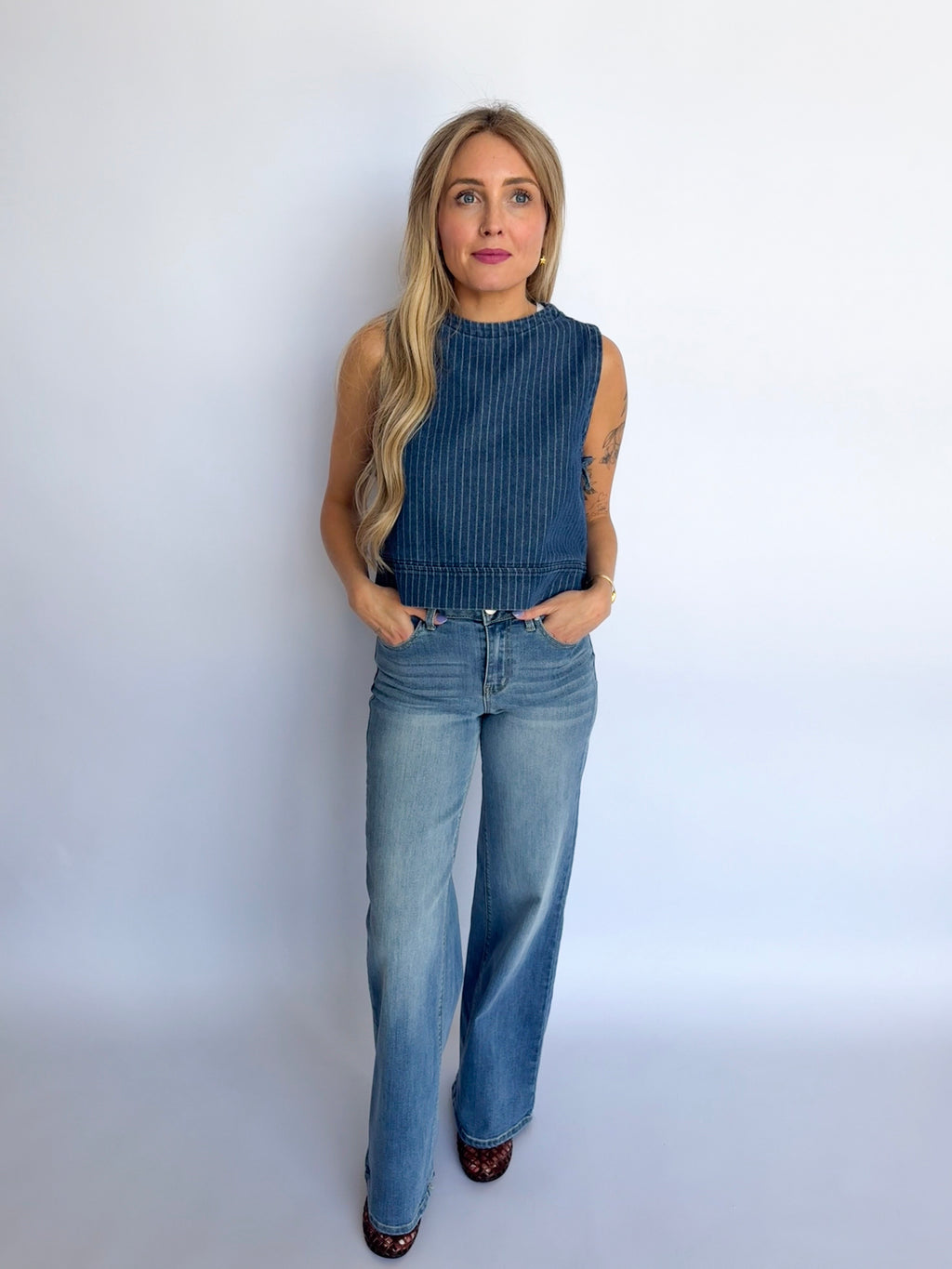 Sloane High Rise Wide Leg Jeans