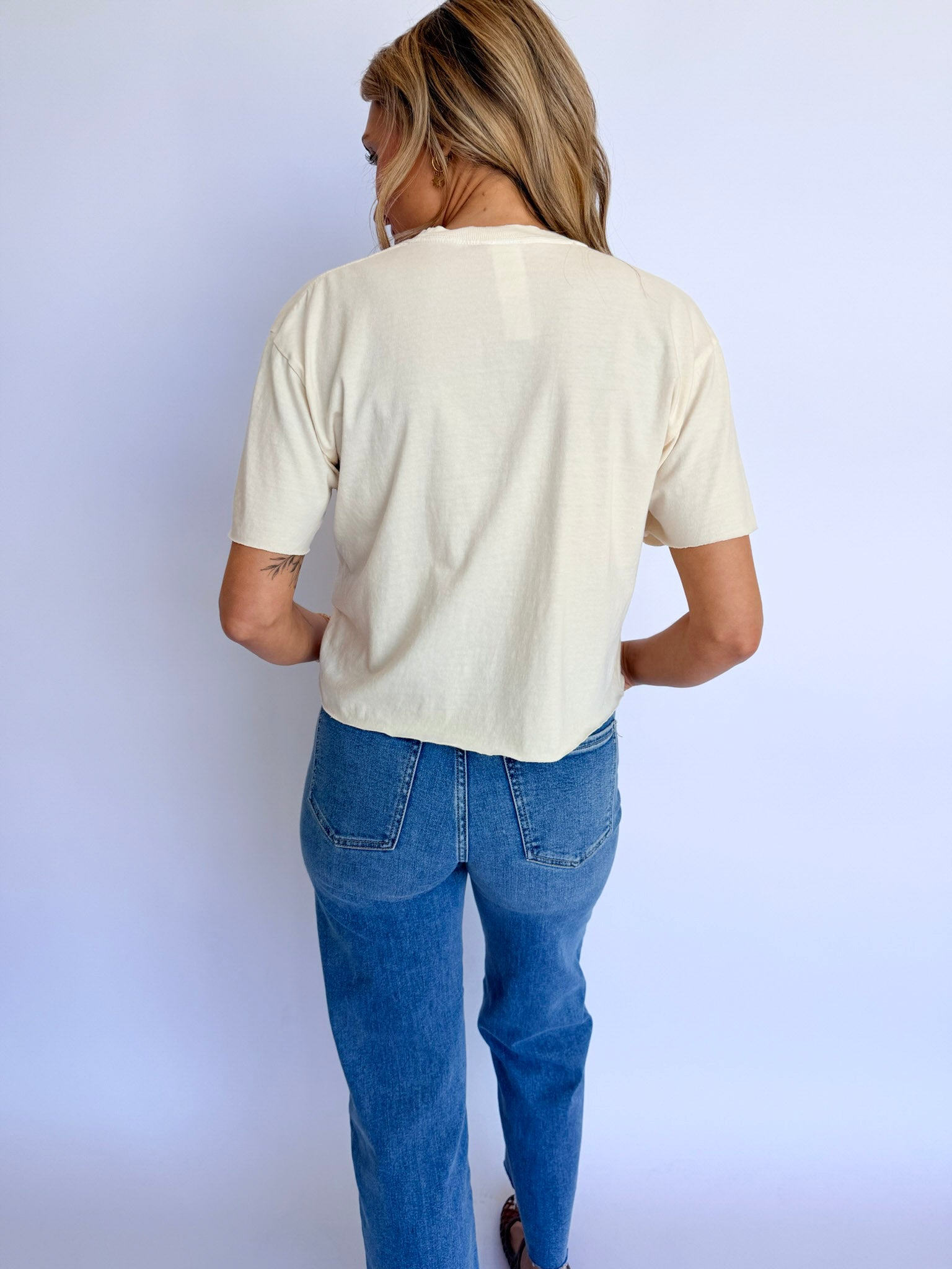 Natalie Pomodoro Vintage Graphic Cropped Tee
