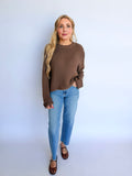 Annabelle Knitted Sweater in Chocolate