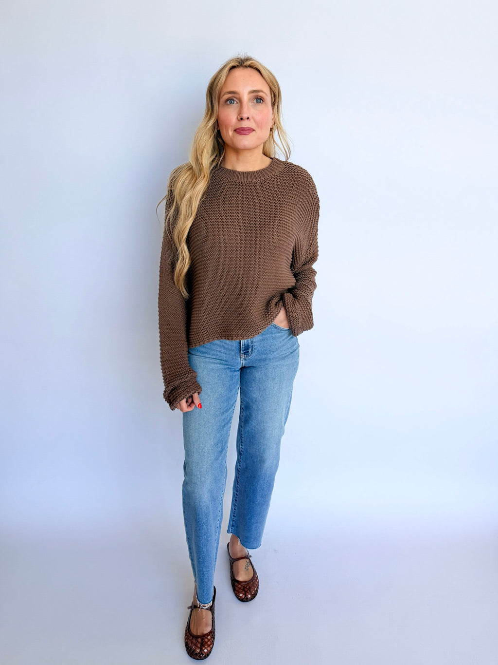 Kinsley High Rise Wide Ankle Jeans