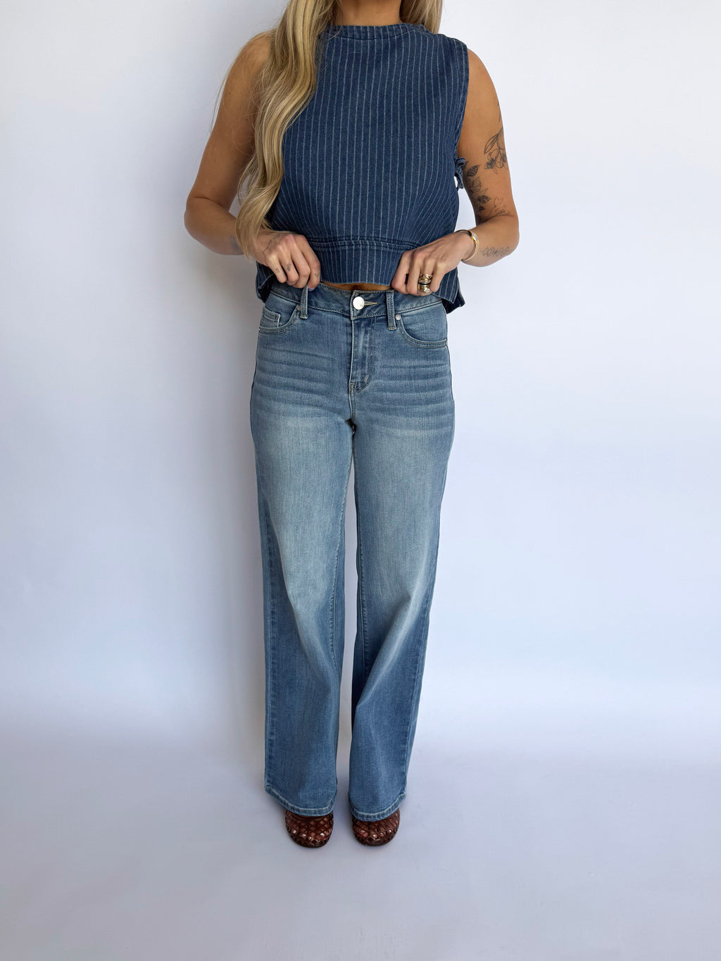 Sloane High Rise Wide Leg Jeans