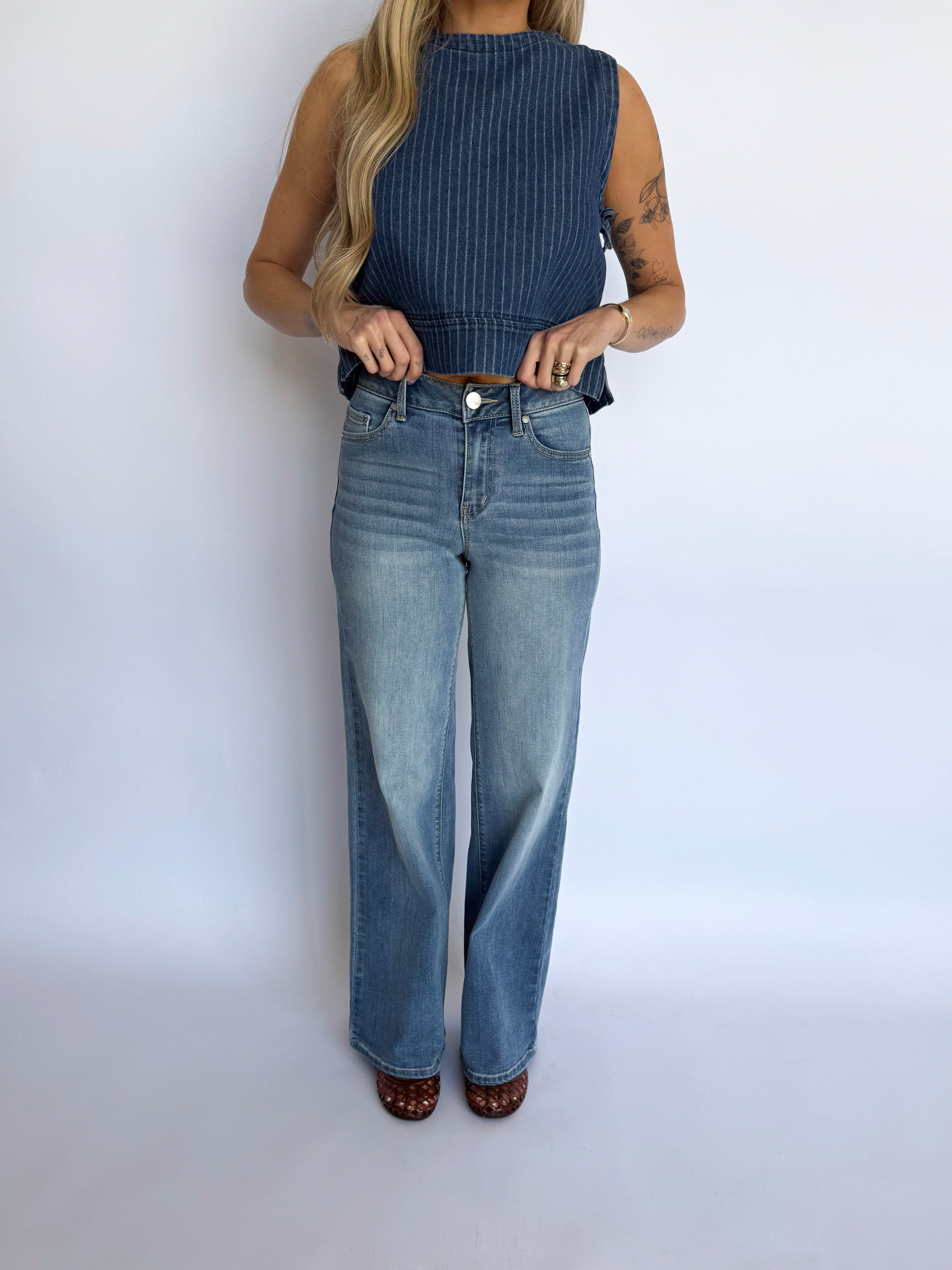 Sloane High Rise Wide Leg Jeans