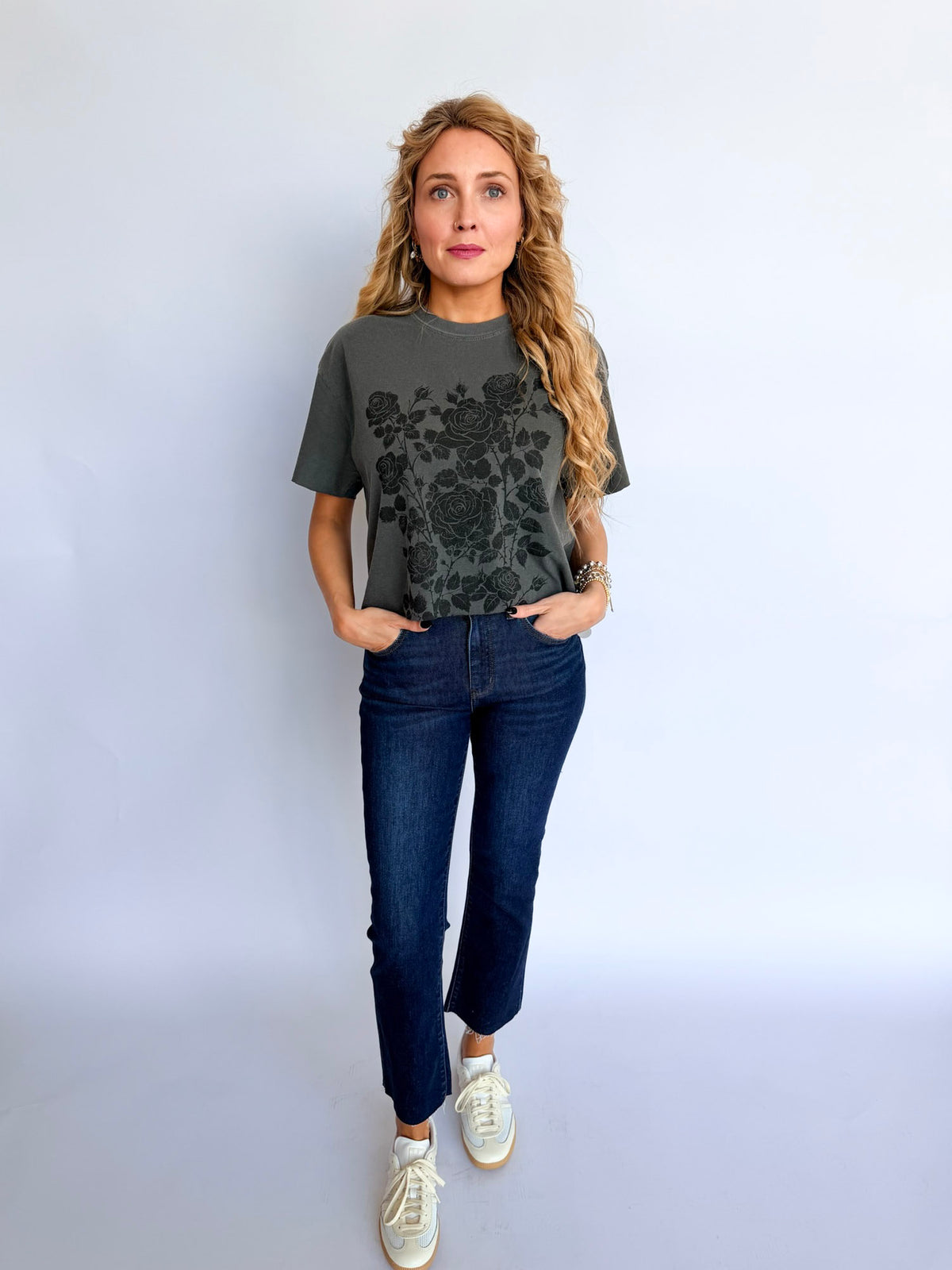 Wells Roses Oversized Graphic Tee