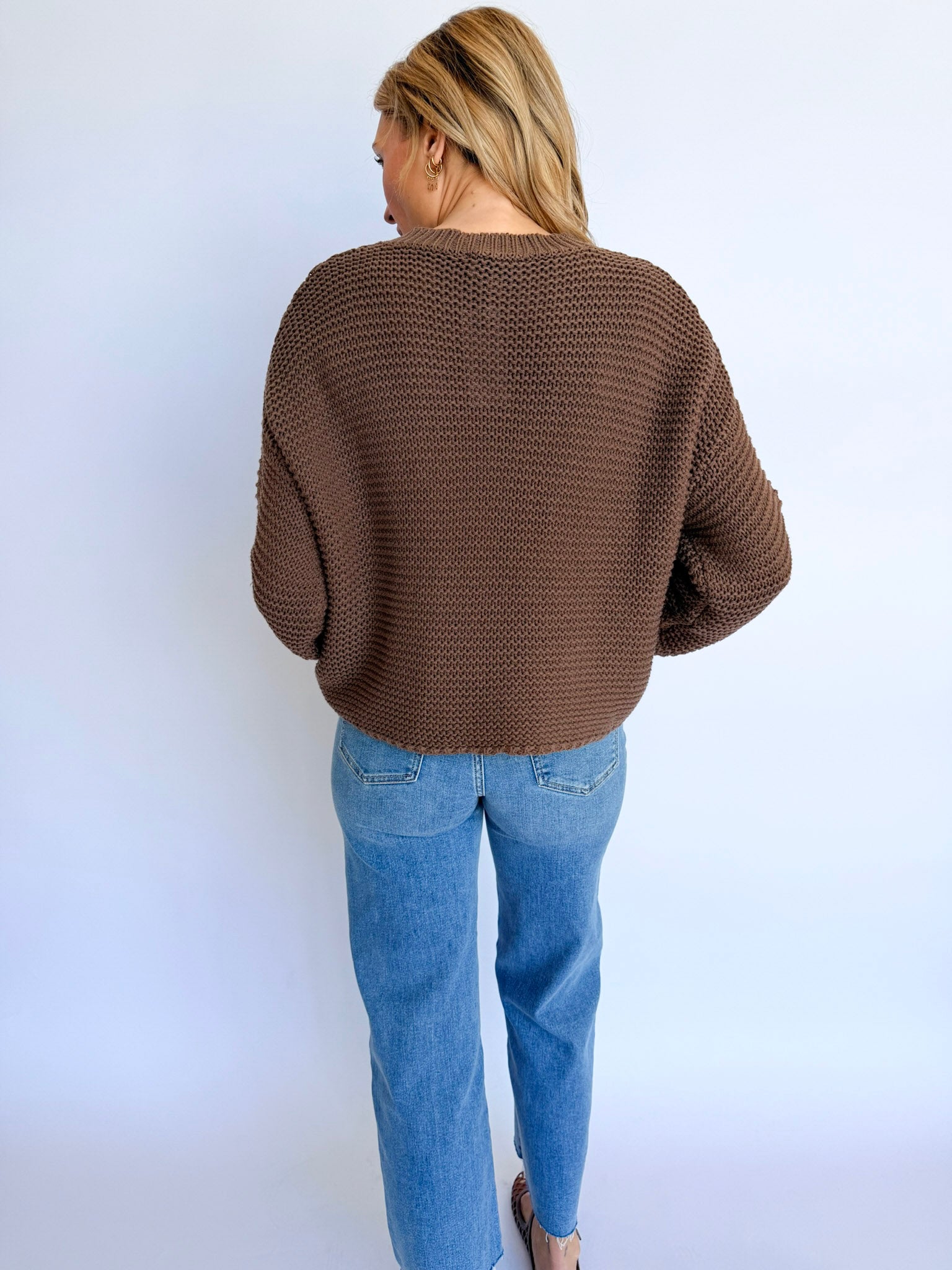 Annabelle Knitted Sweater in Chocolate