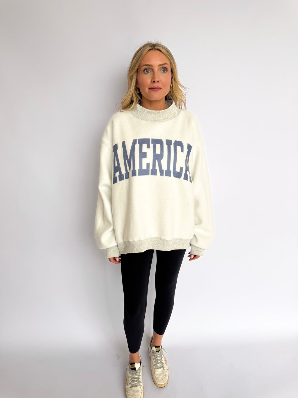 Sailor USA/America Reversible Mock Neck Sweatshirt