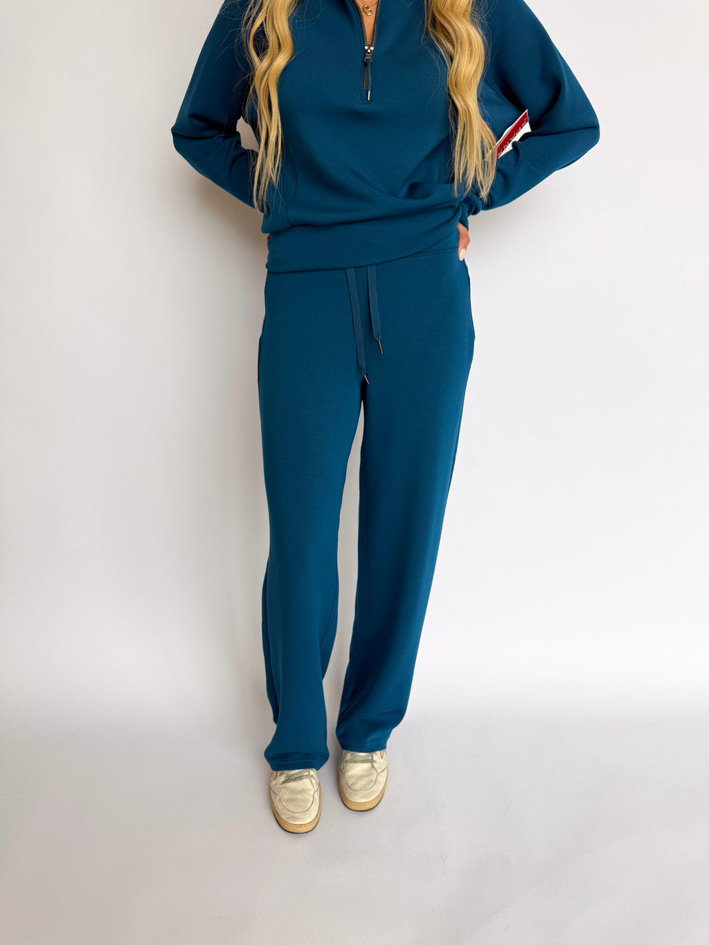 Spanx AirEssentials Straight Leg Pant in Deep Cove