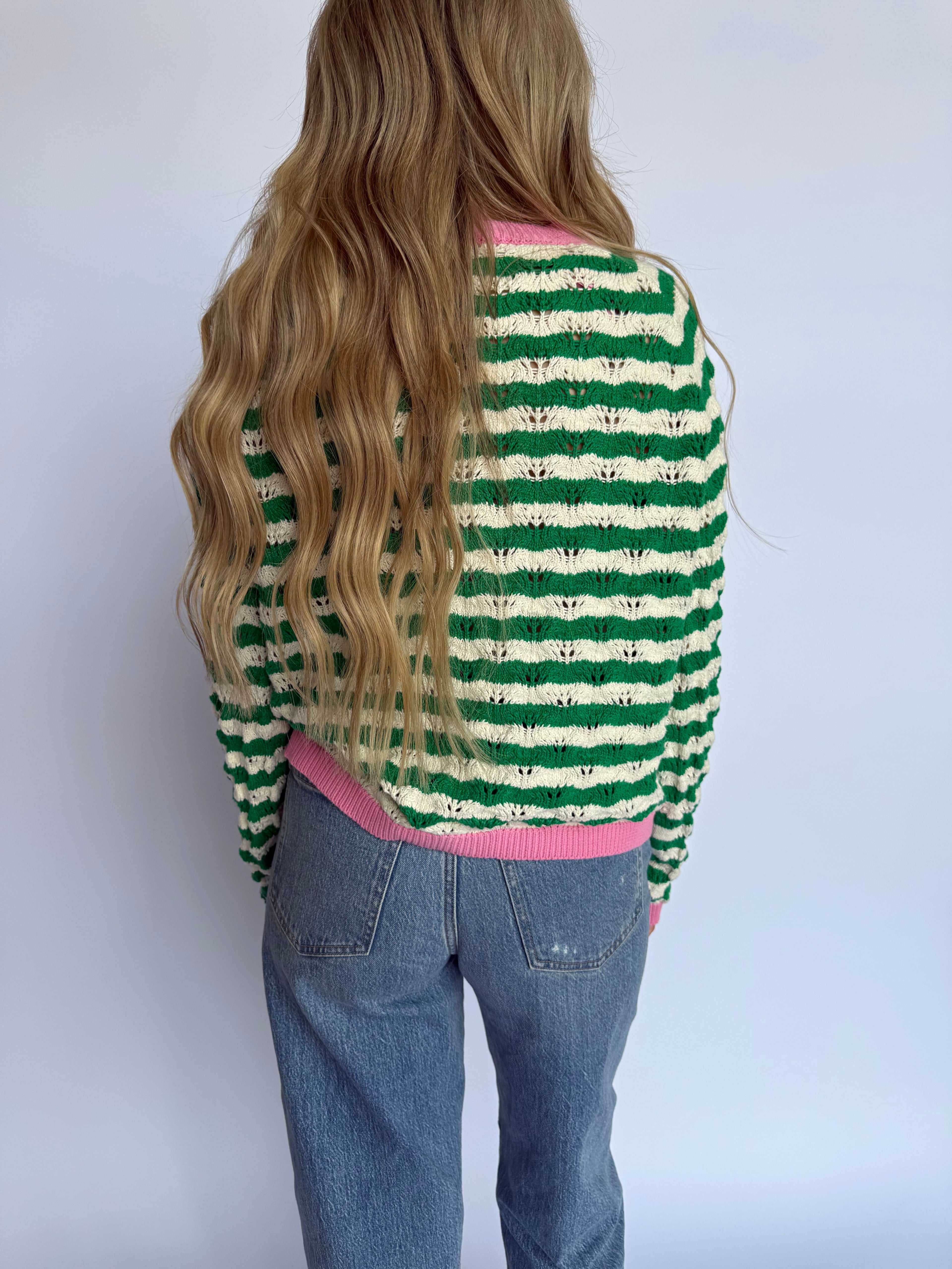 Harlow Wavy Stripe Knit Sweater