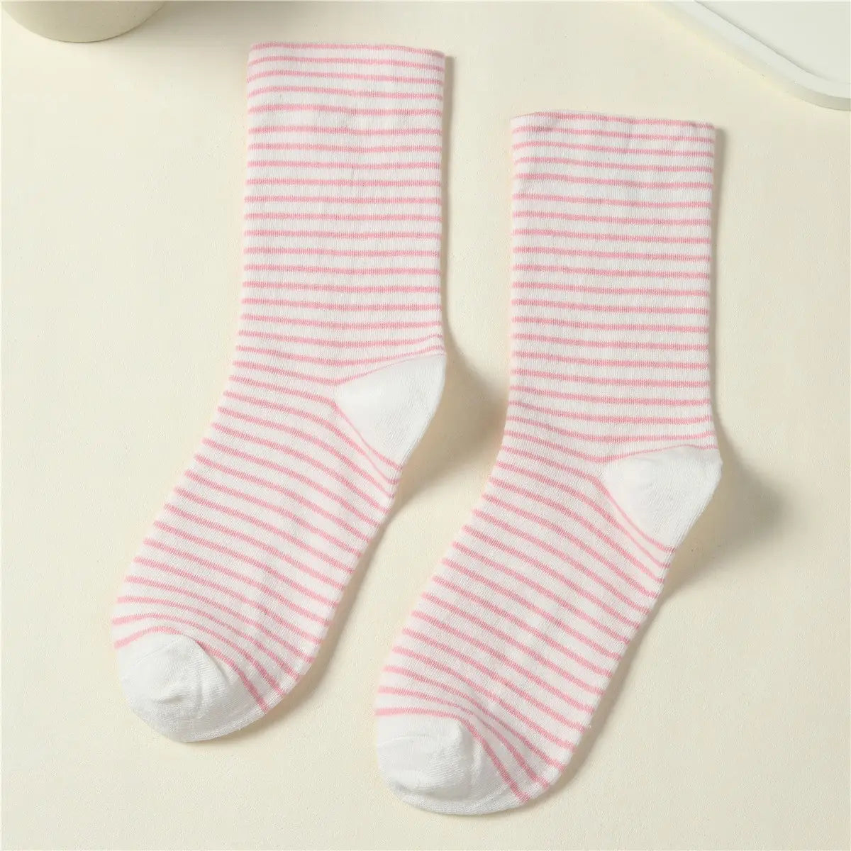 Tiffany Striped Cotton Crew Sock