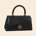 Bernadette Twist Lock Bag in Black