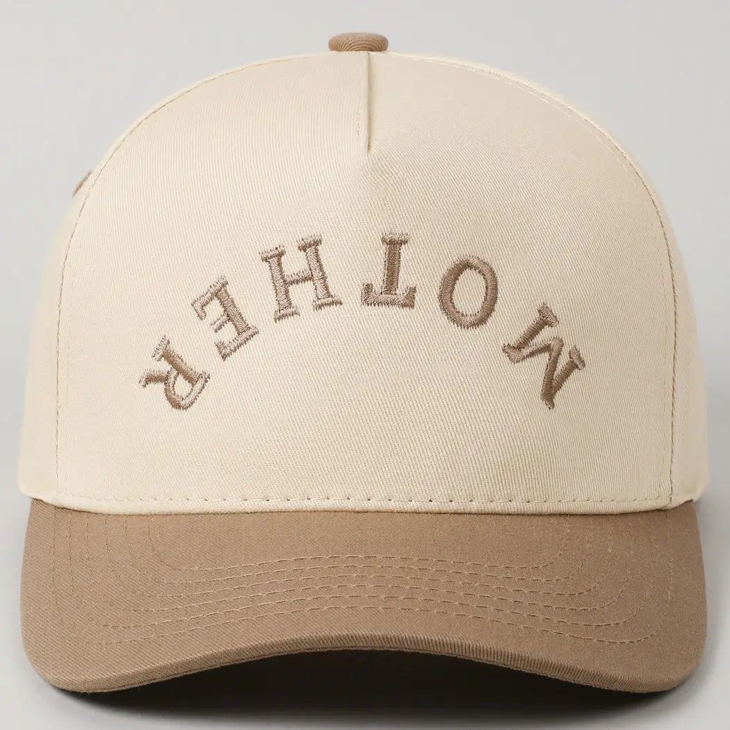 Mother Upside Down Embroidery Hat