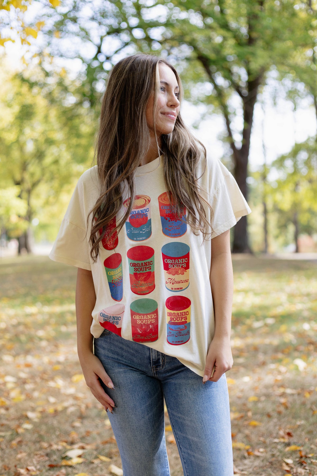 Eva Soup Cans Tee