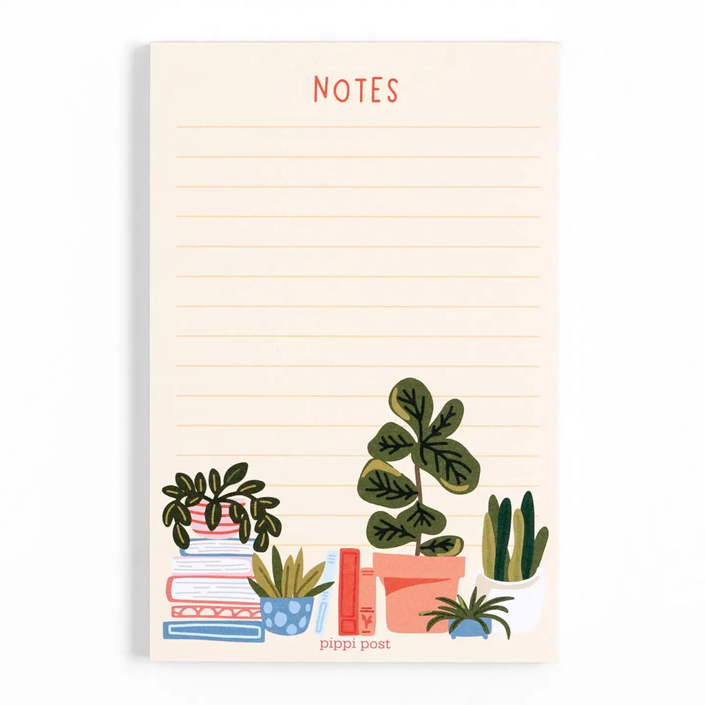 Plants + Books Notepad