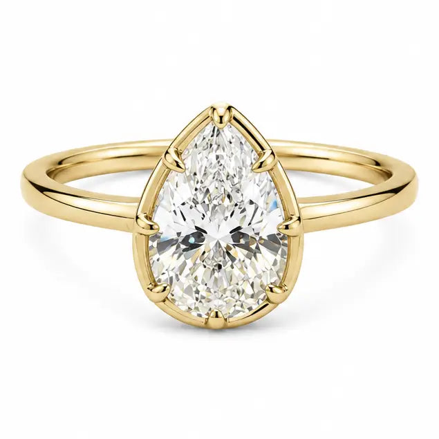 Sahira Pear Cut Bezel Ring