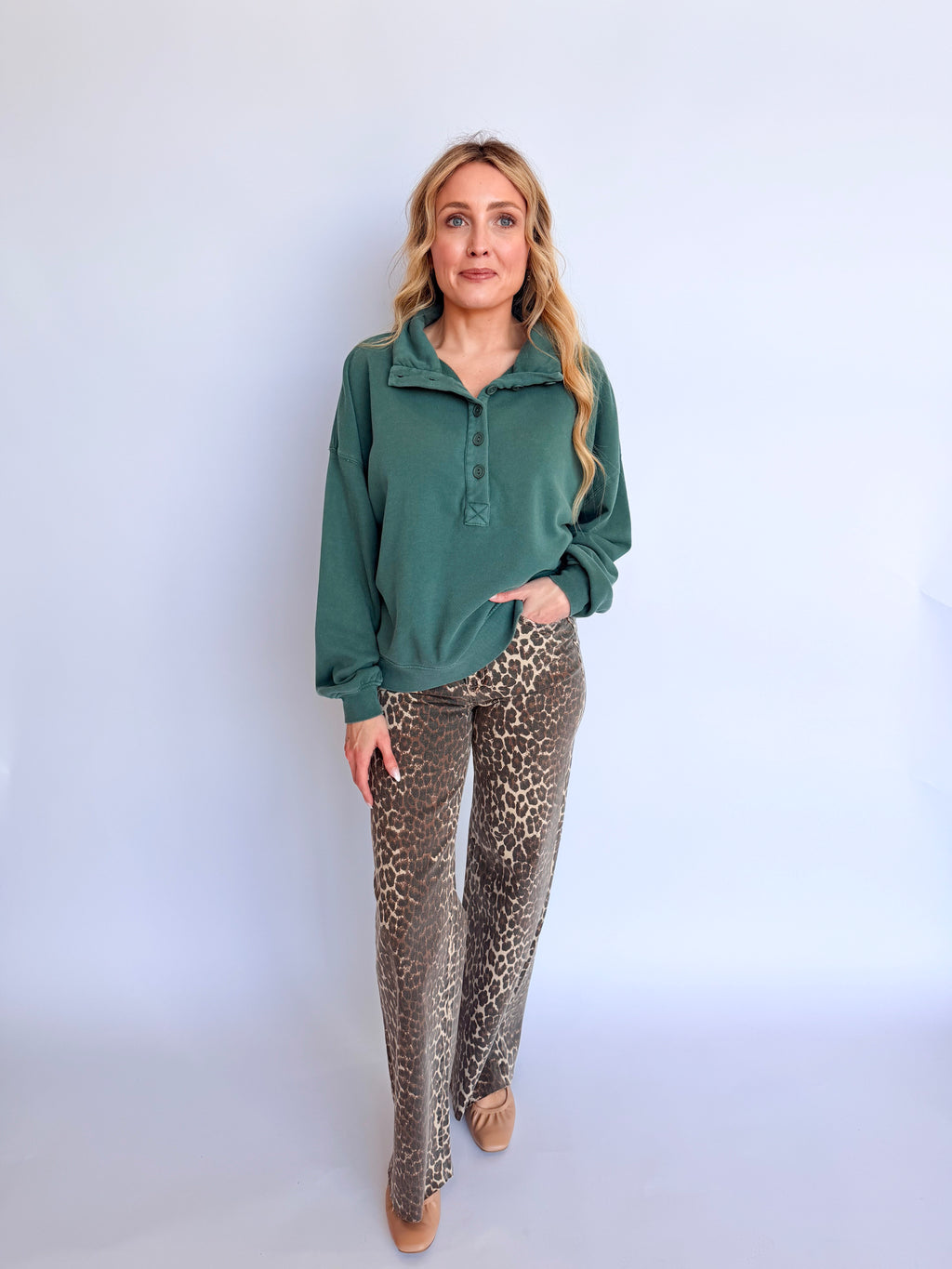 Far Out Wide Leg in Cool Cat