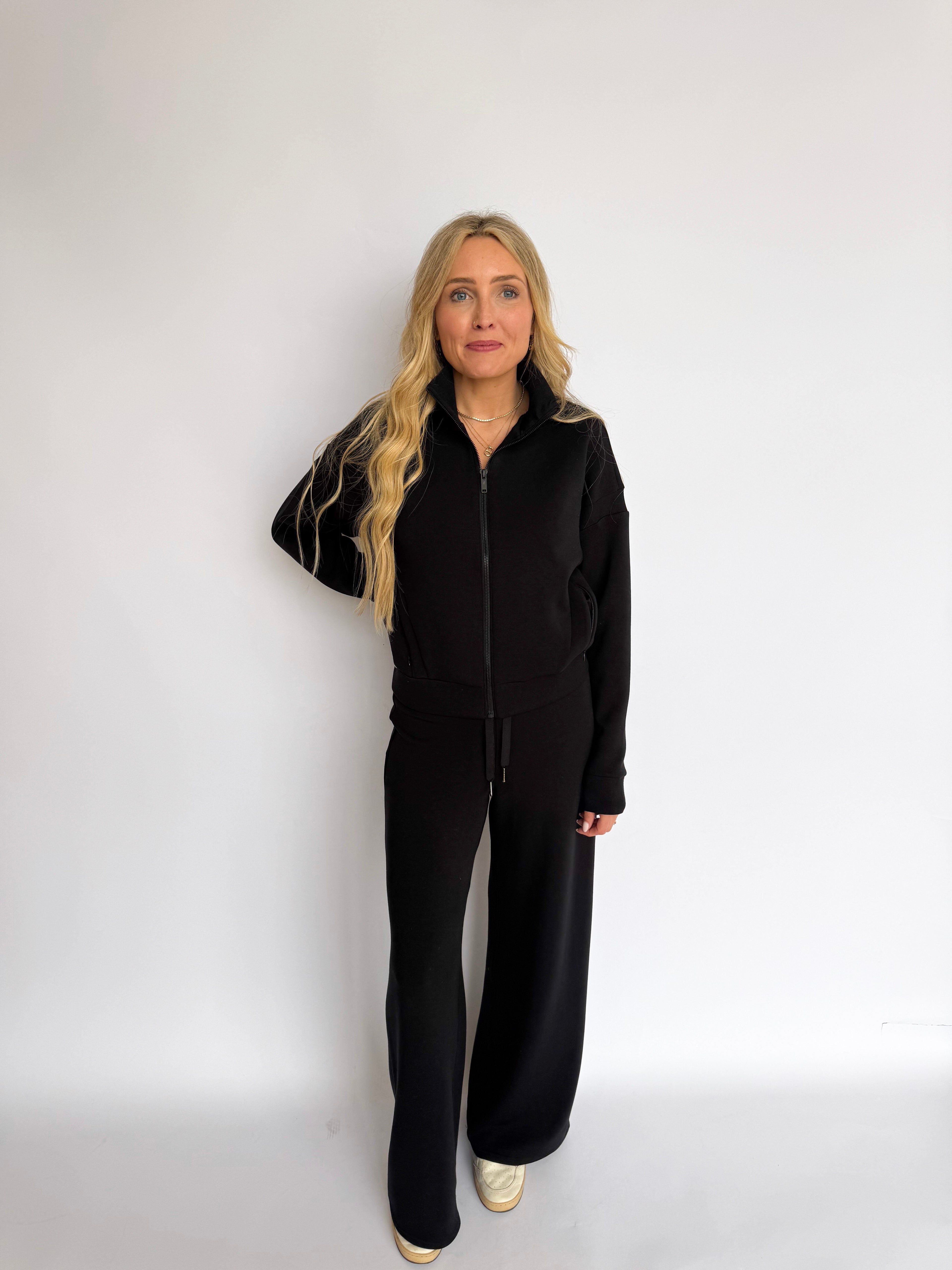 Spanx AirEssentials Track Jacket in Black