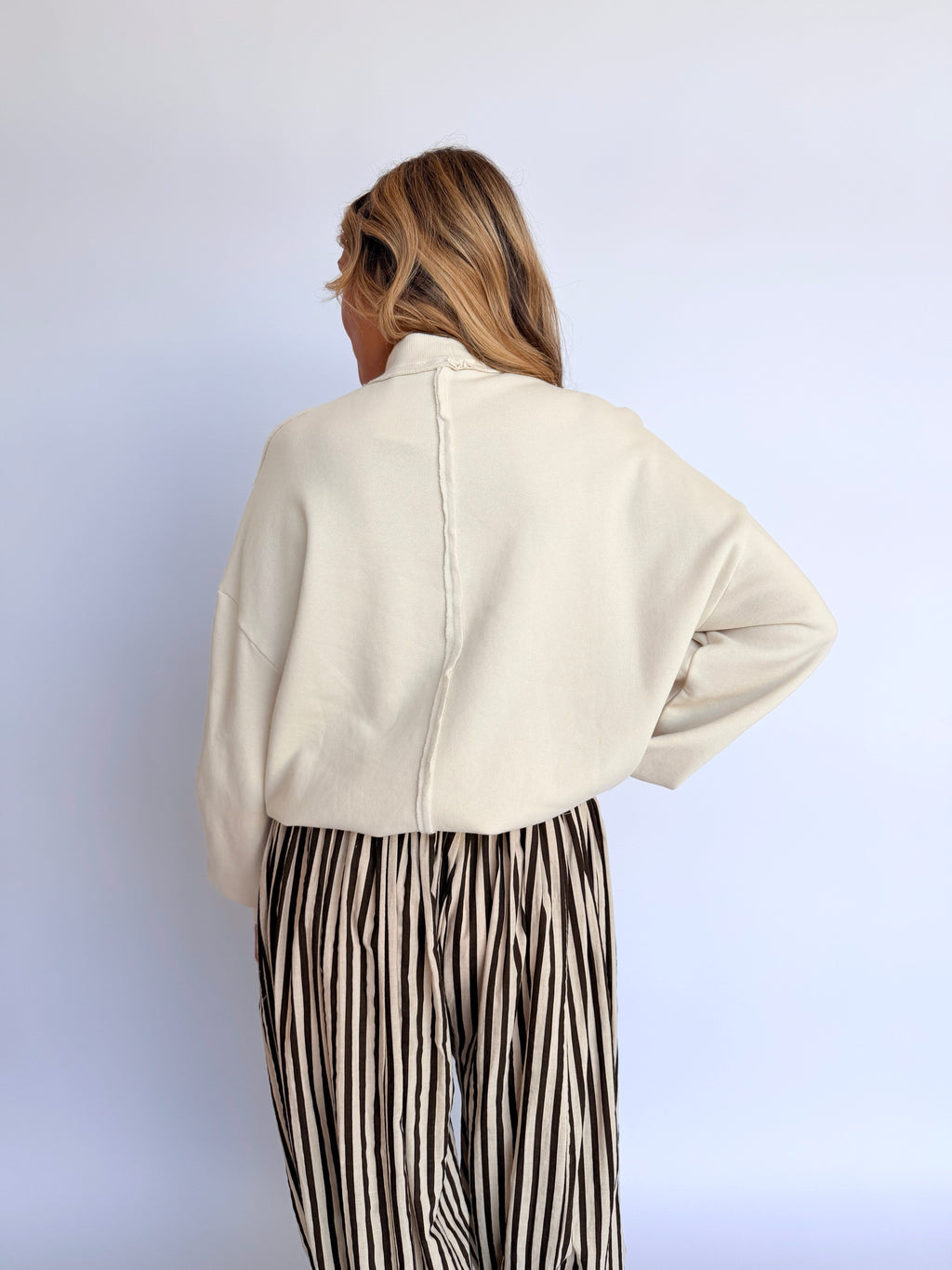 Adaline Mockneck Sweatshirt in Alpaca