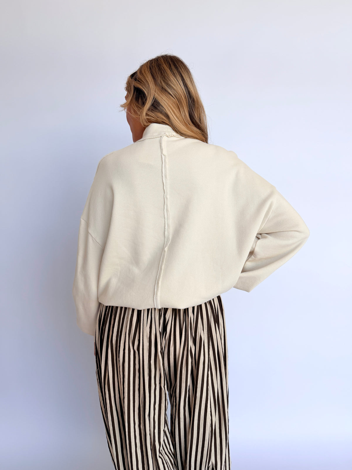 Adaline Mockneck Sweatshirt in Alpaca
