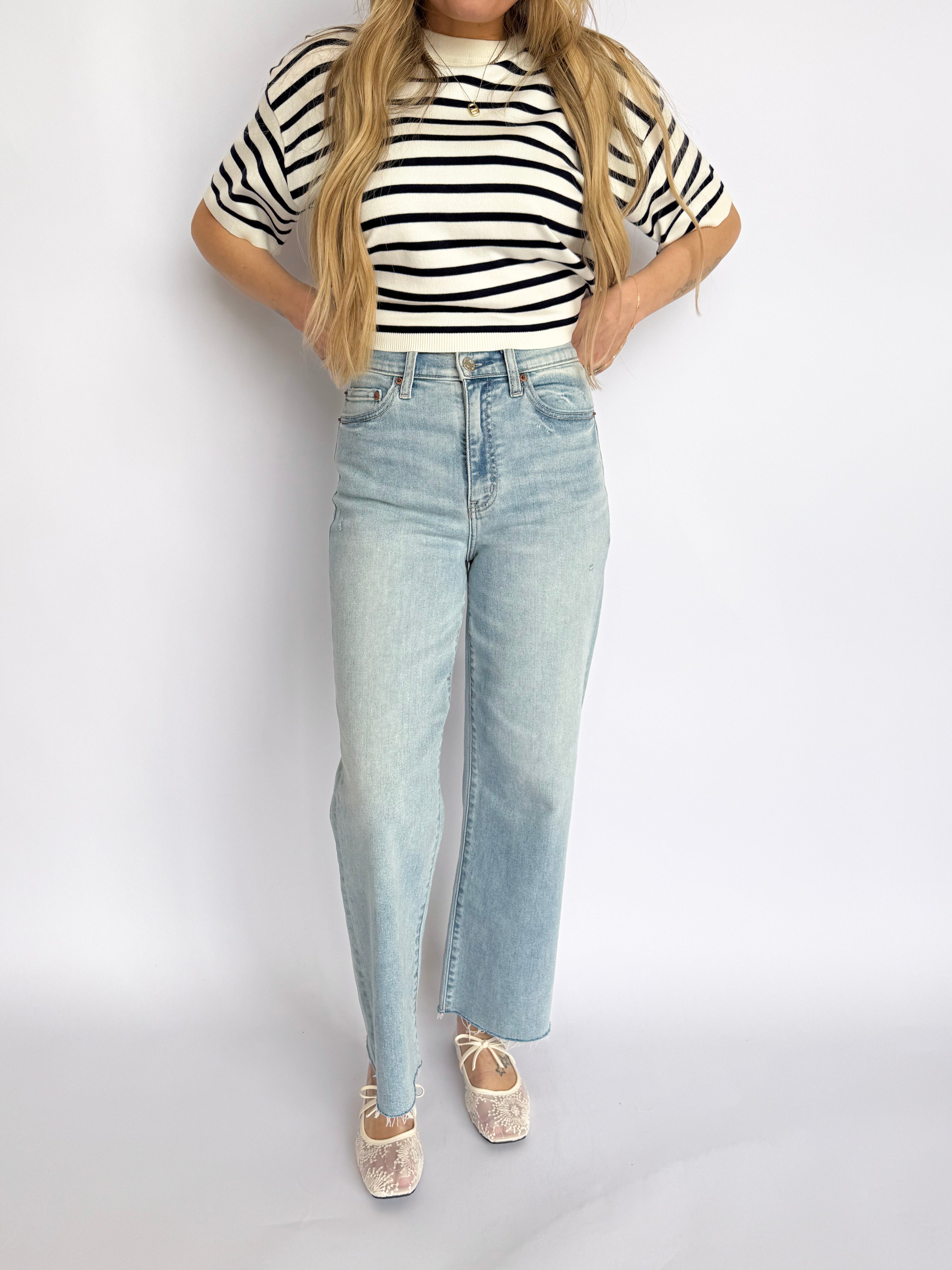 Hendry High Rise Wide Ankle Jeans